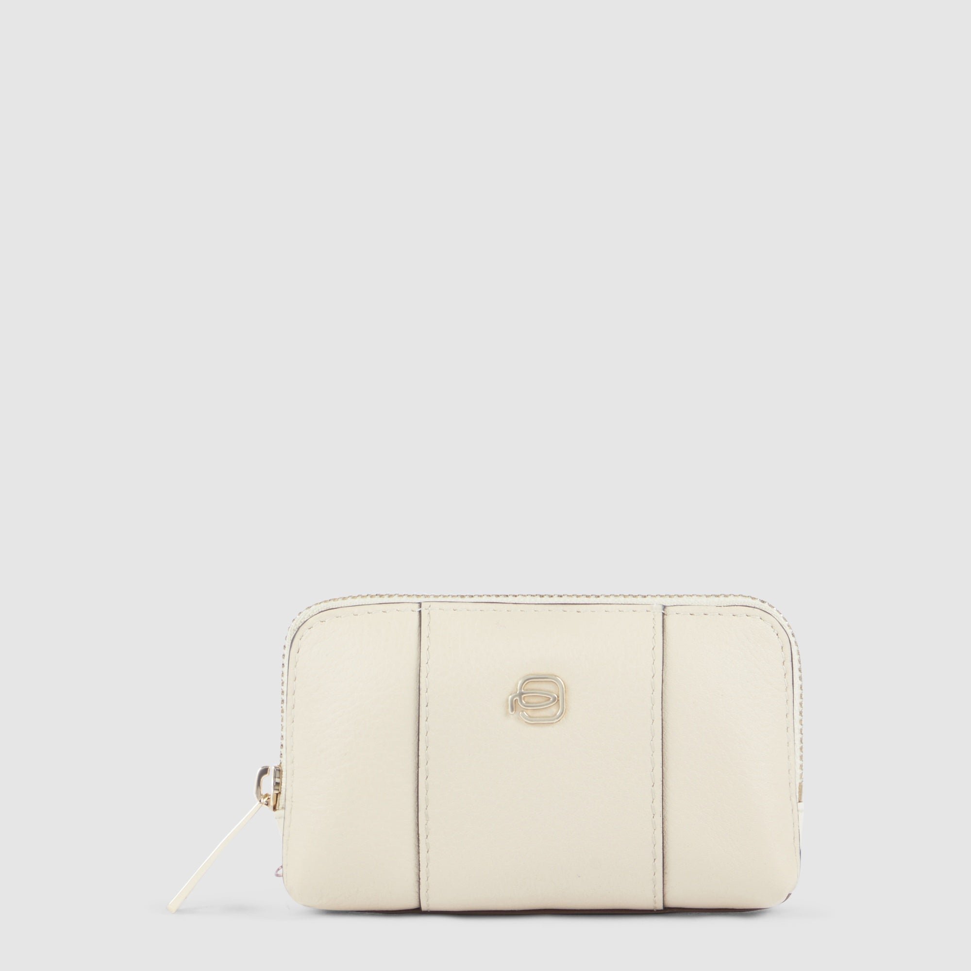 Leather key case Beige