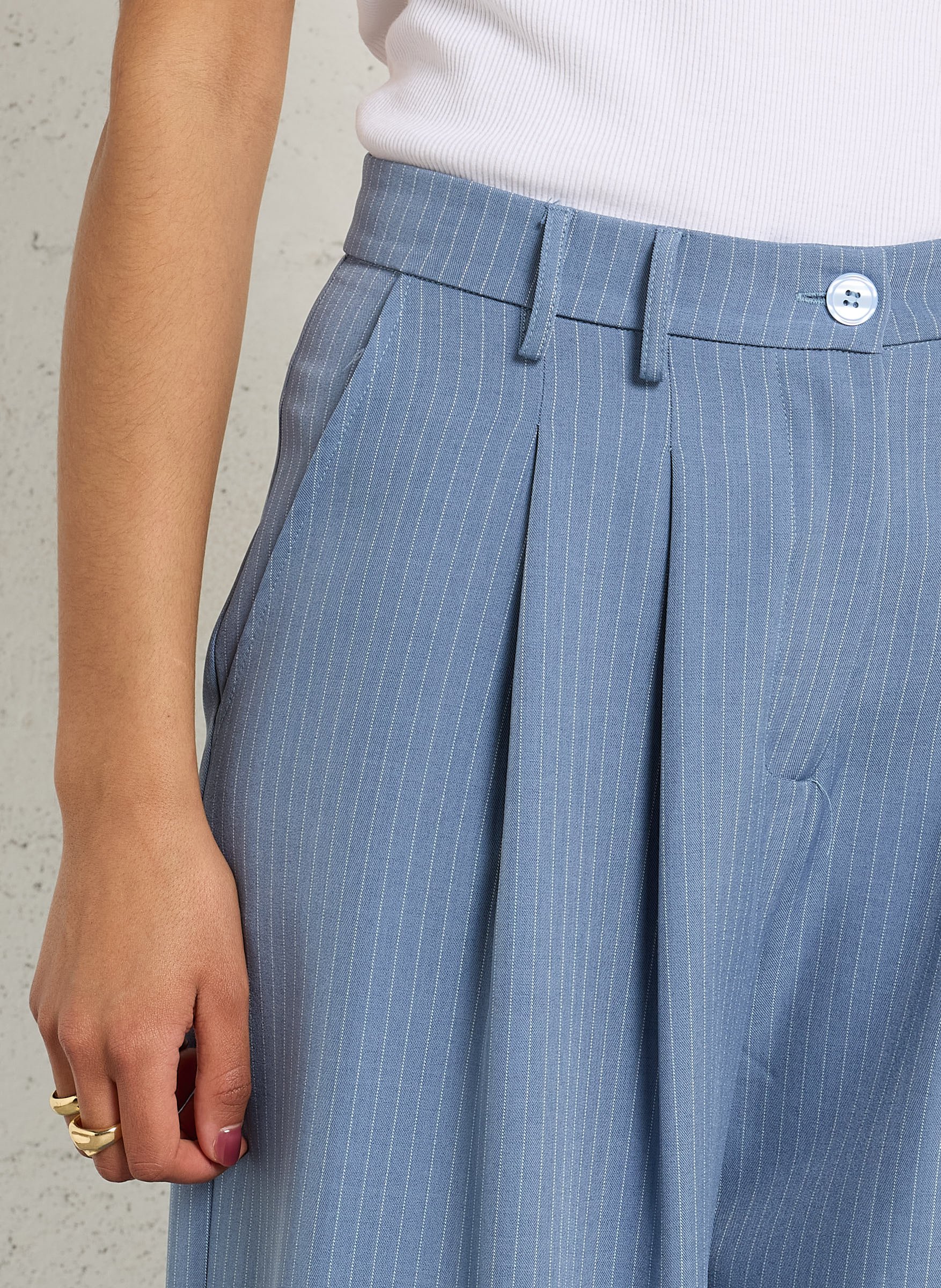 Pantalon large  PLEASE Bleu