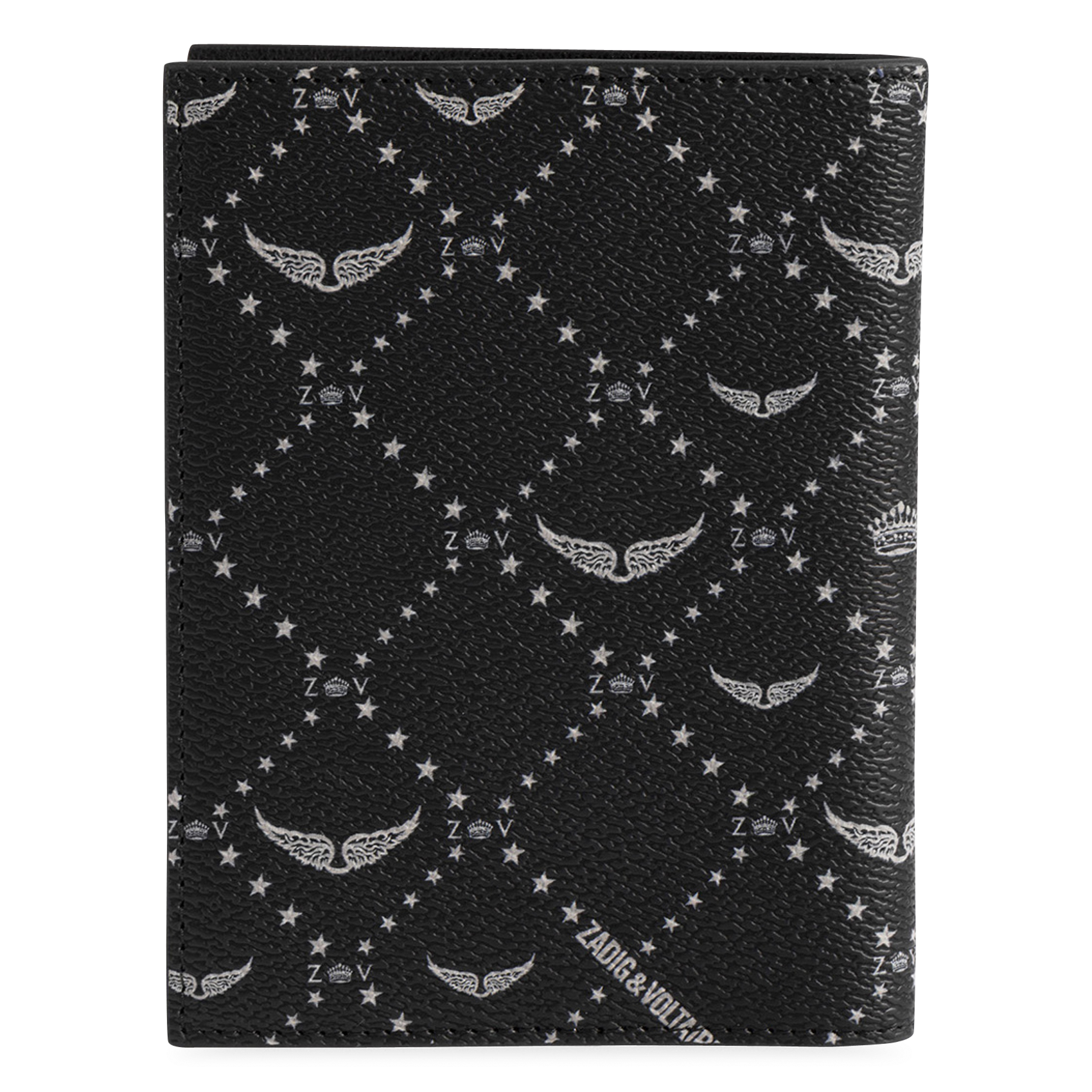 Porte-passeport effet cuir ZADIG&VOLTAIRE Noir