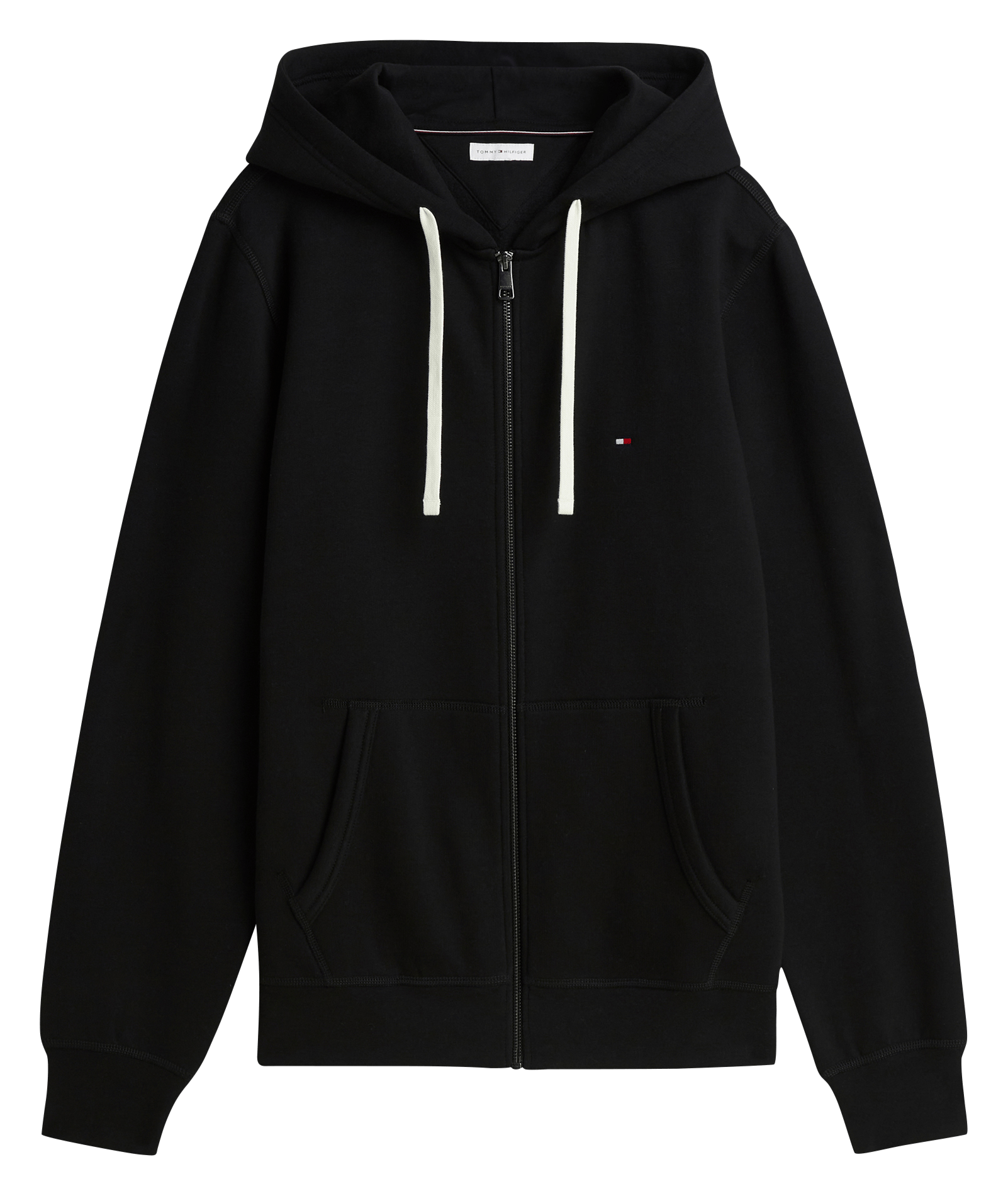 Kapuzensweatshirt aus Baumwoll-Mix mit Reißverschluss TOMMY HILFIGER Schwarz