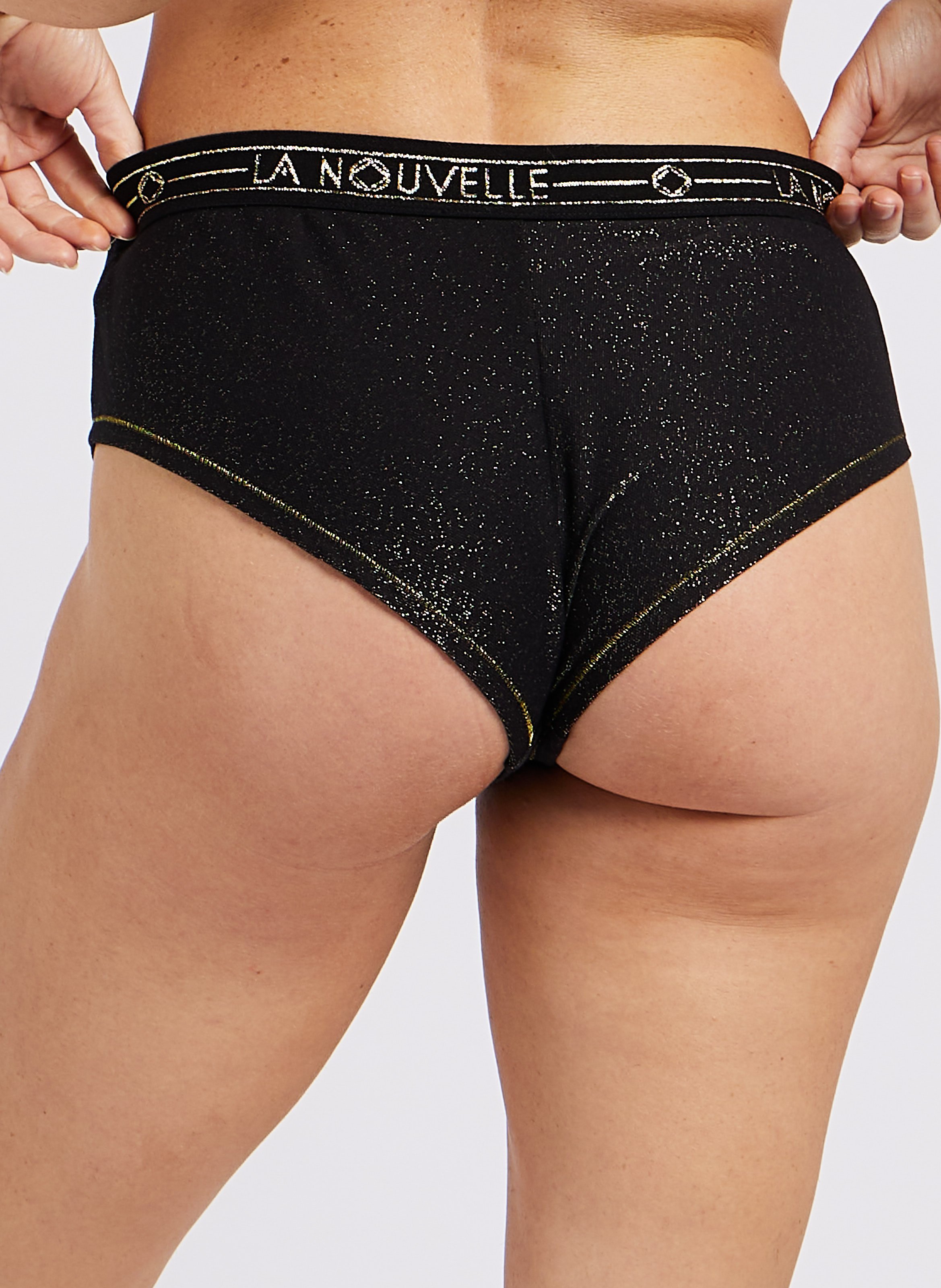 Glittery shorty LA NOUVELLE Black