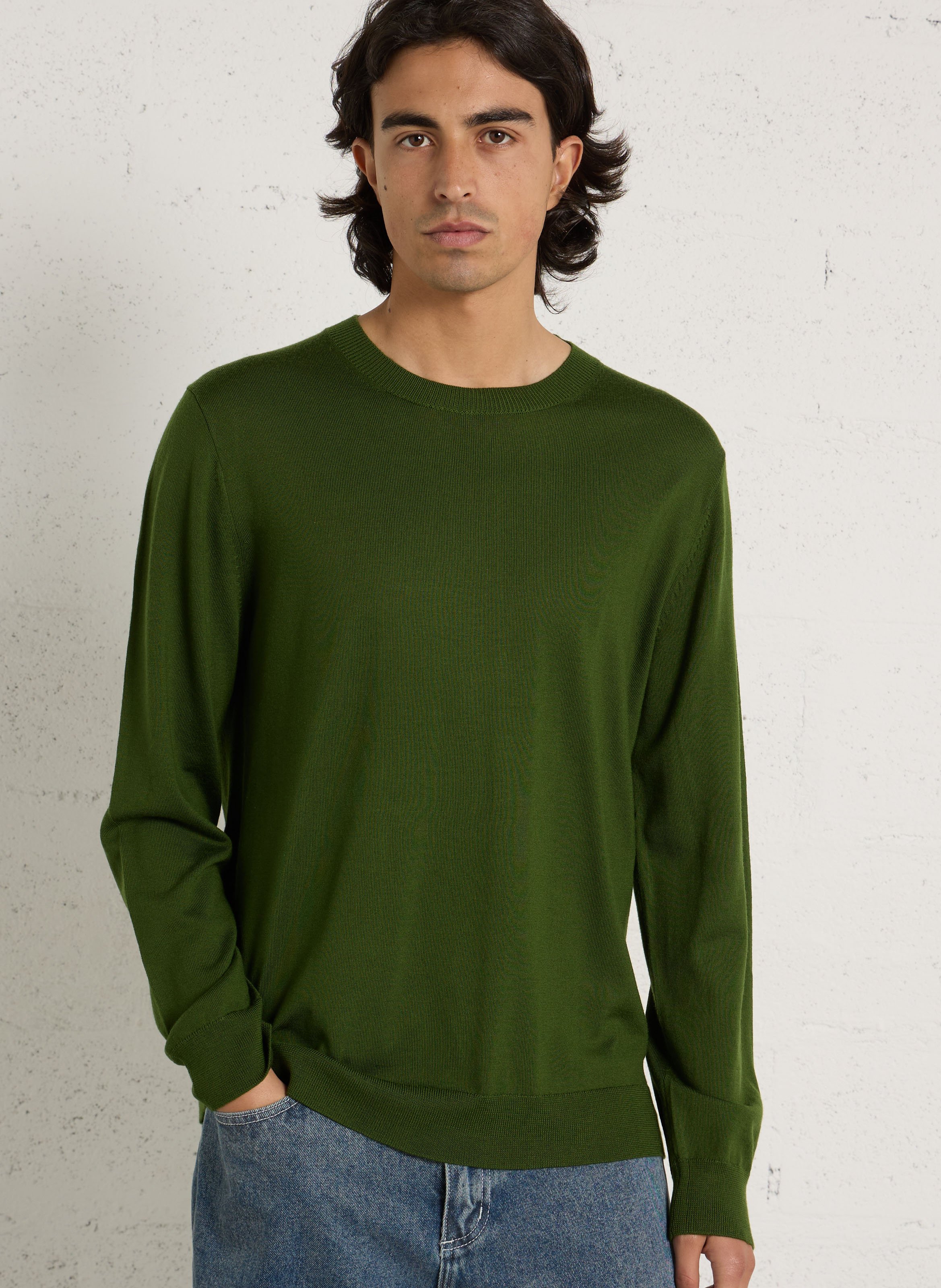 Pull oversize en laine AU PRINTEMPS PARIS Vert