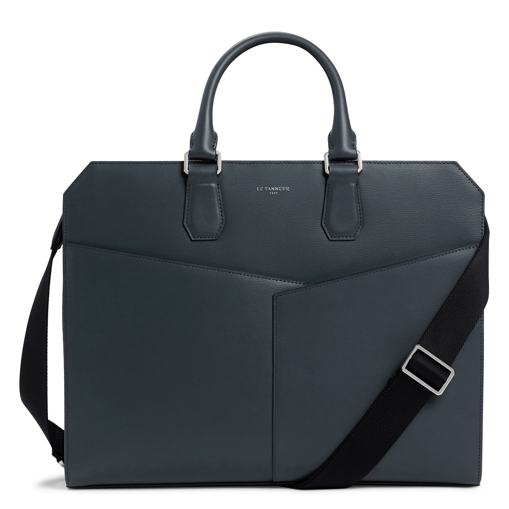 Porte-documents en cuir LE TANNEUR Blauw