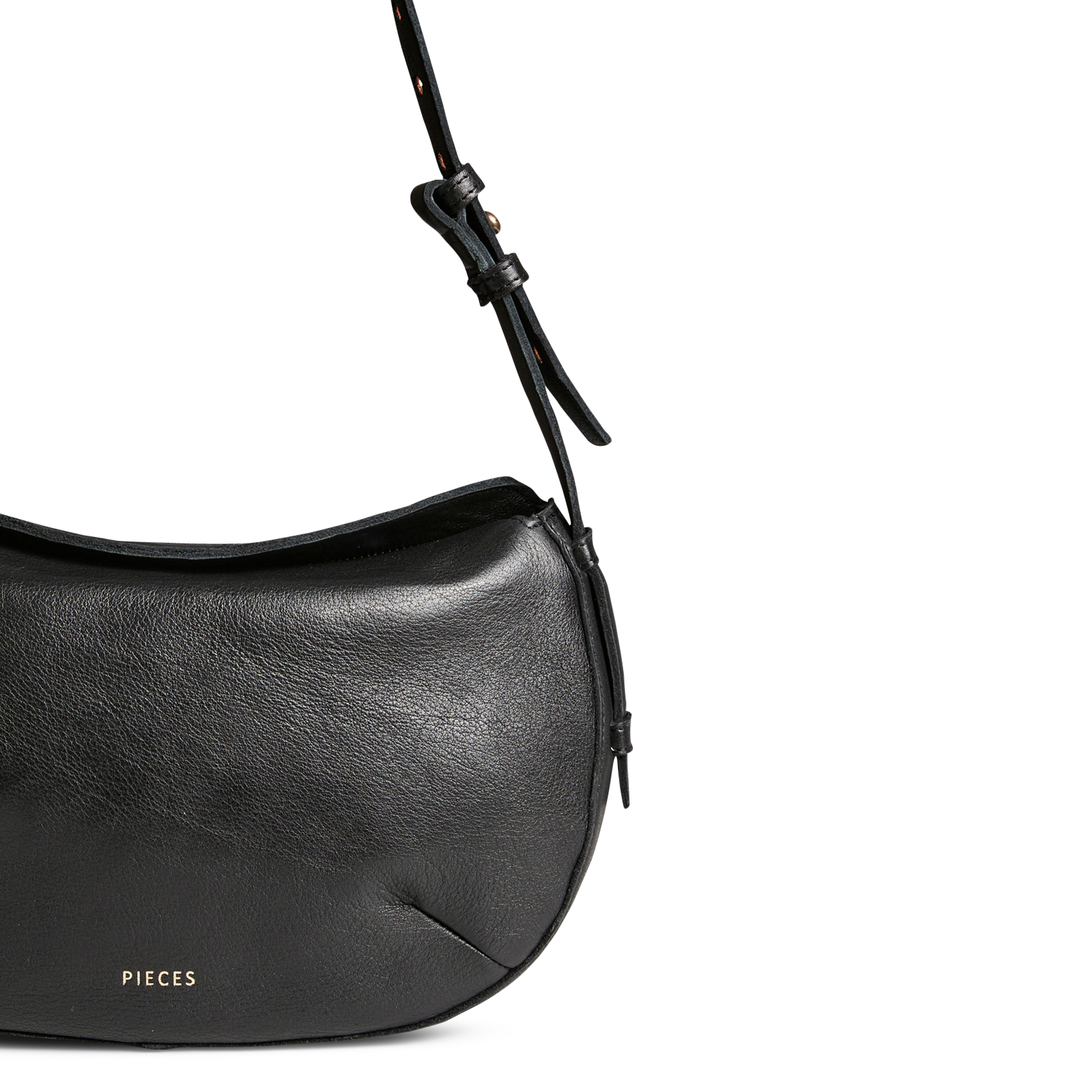 Sac à main en cuir PIECES Noir
