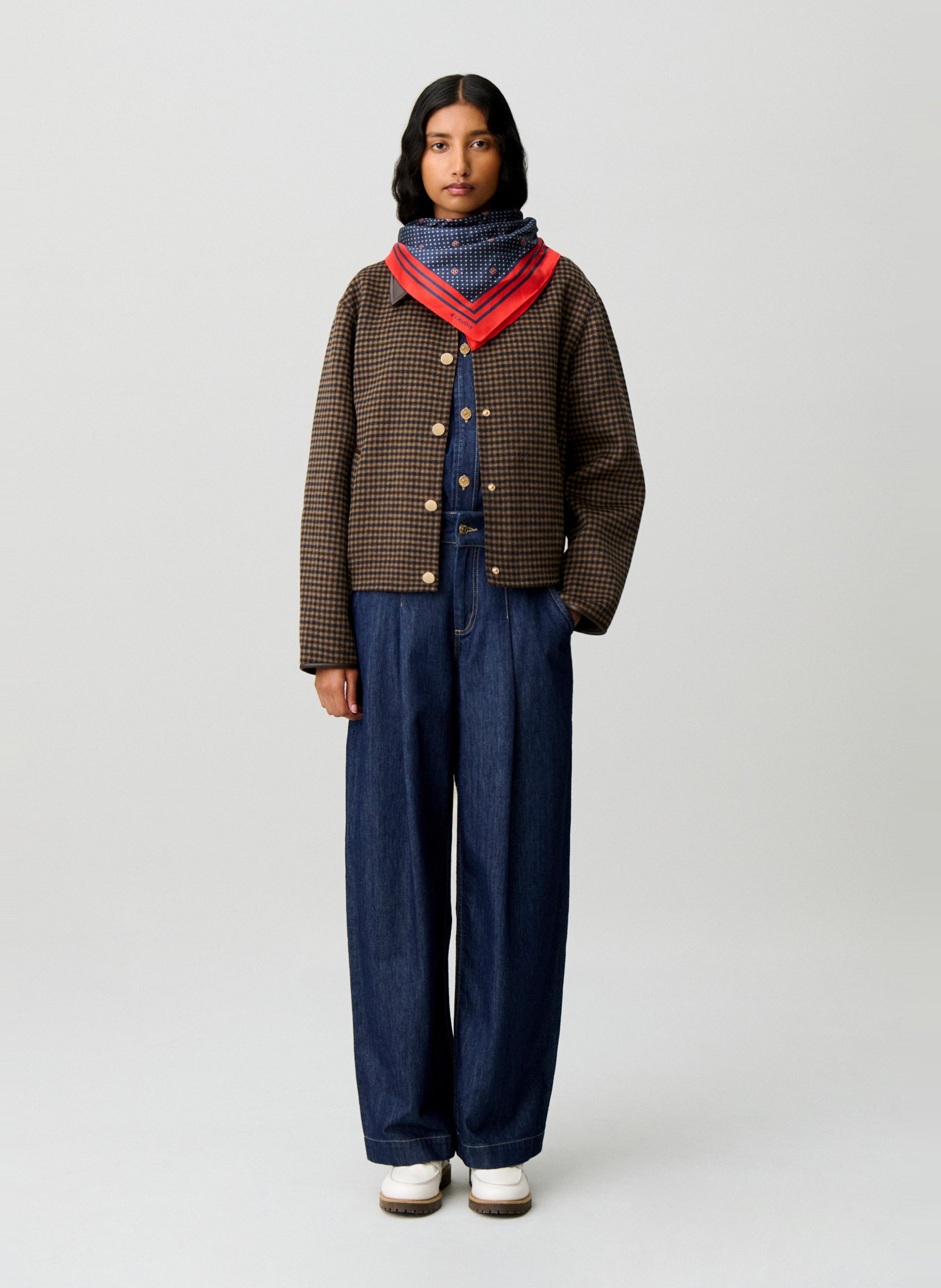 Jean droit en coton CLAUDIE PIERLOT Bleu
