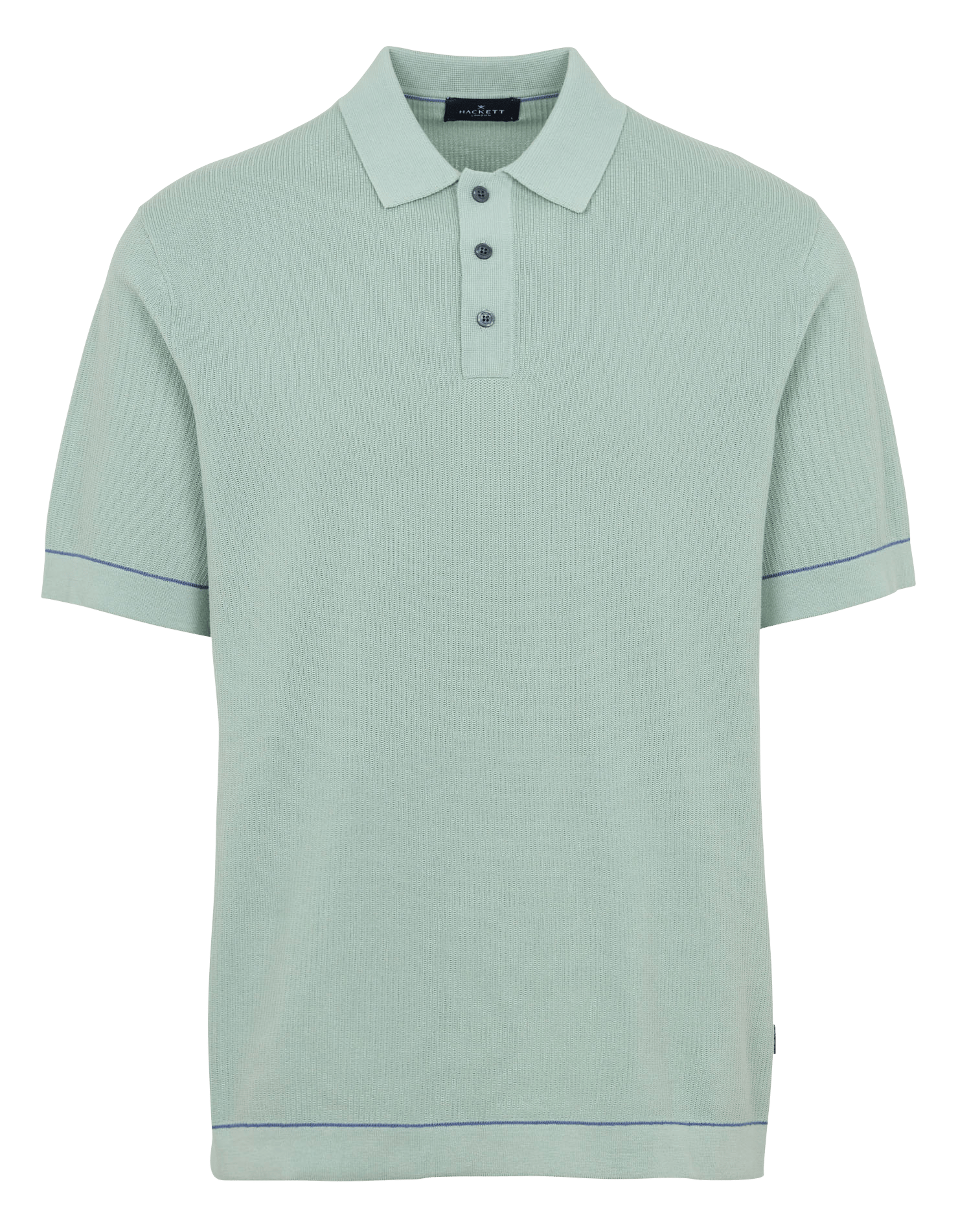 Polo diritto in cotone spesso HACKETT Verde