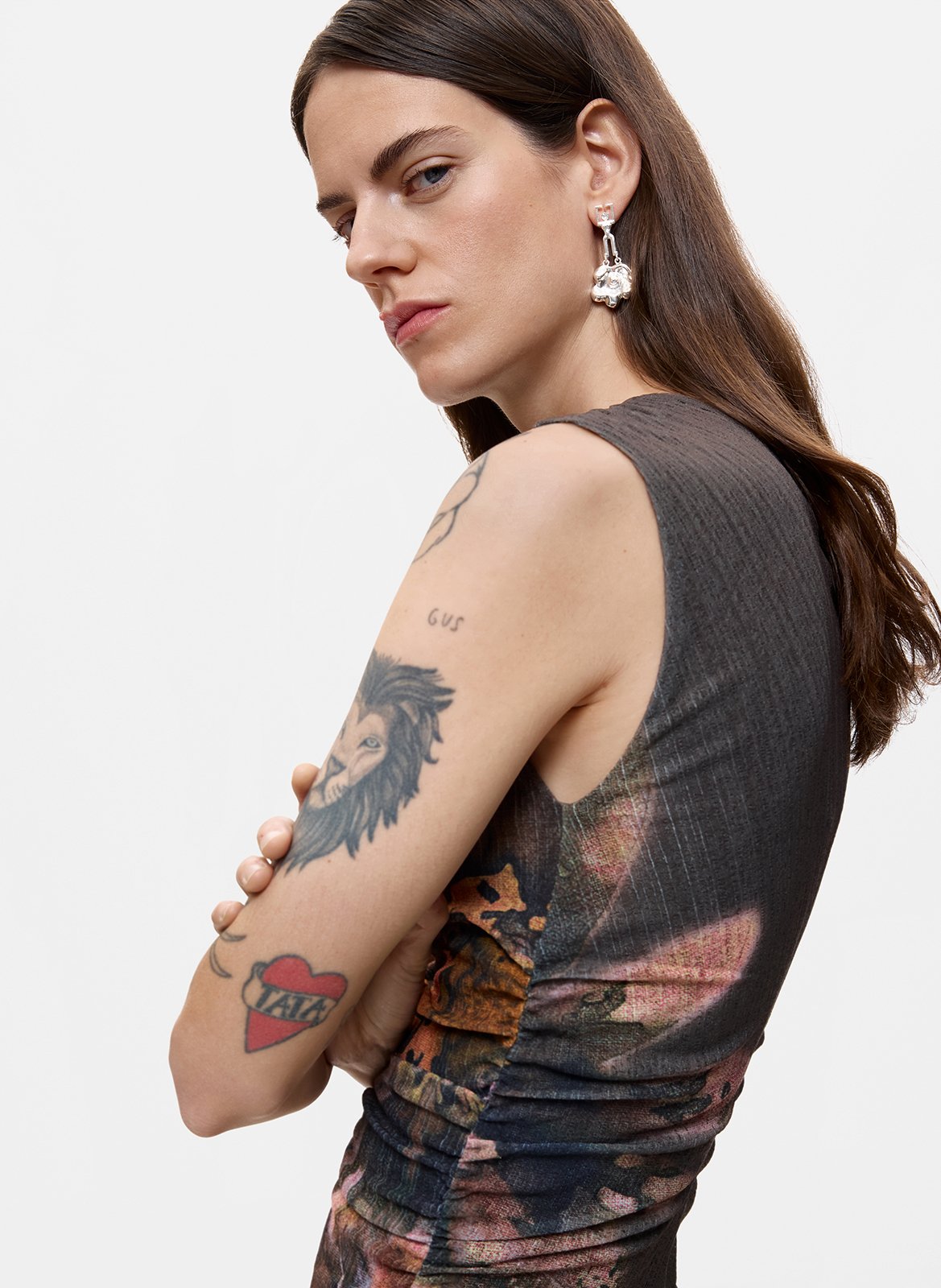 Robe longue moulante DESIGUAL Noir