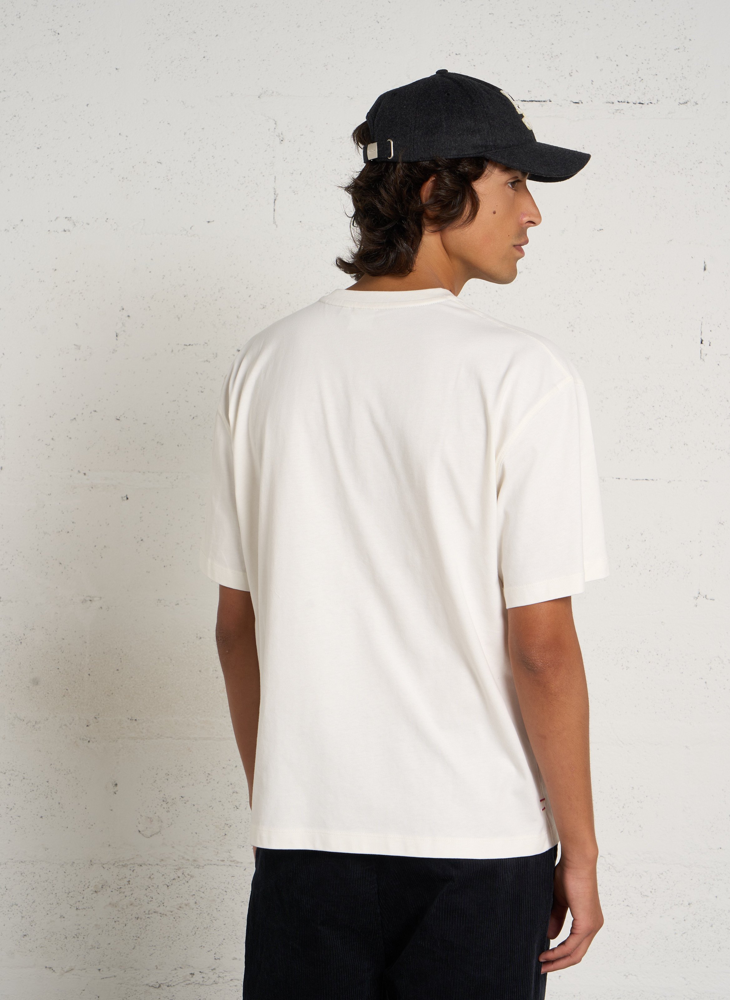 Katoenen T-shirt met zeefdruk PEPE JEANS Wit