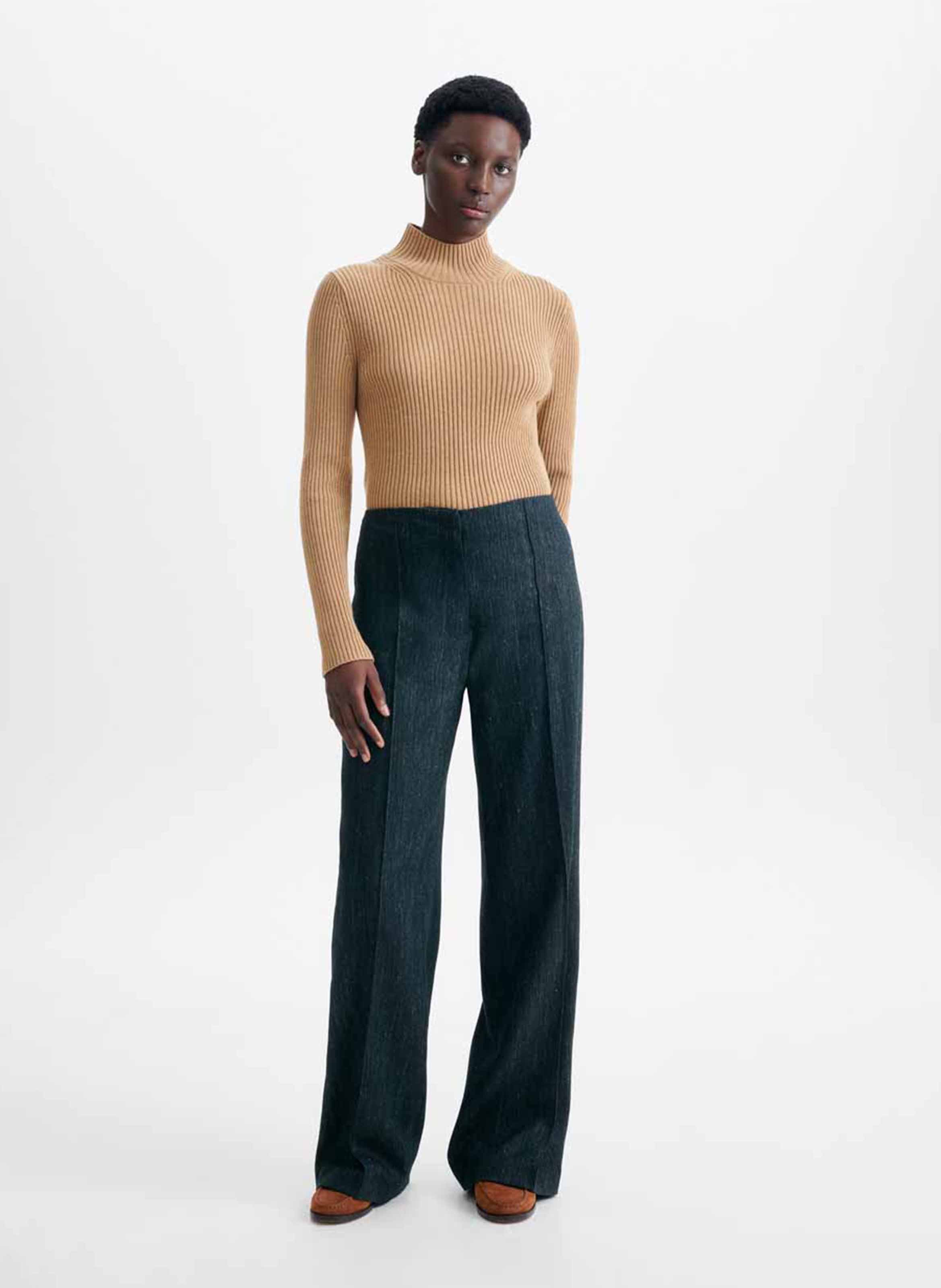 Pantalon droit taille haute VANESSA BRUNO Vert