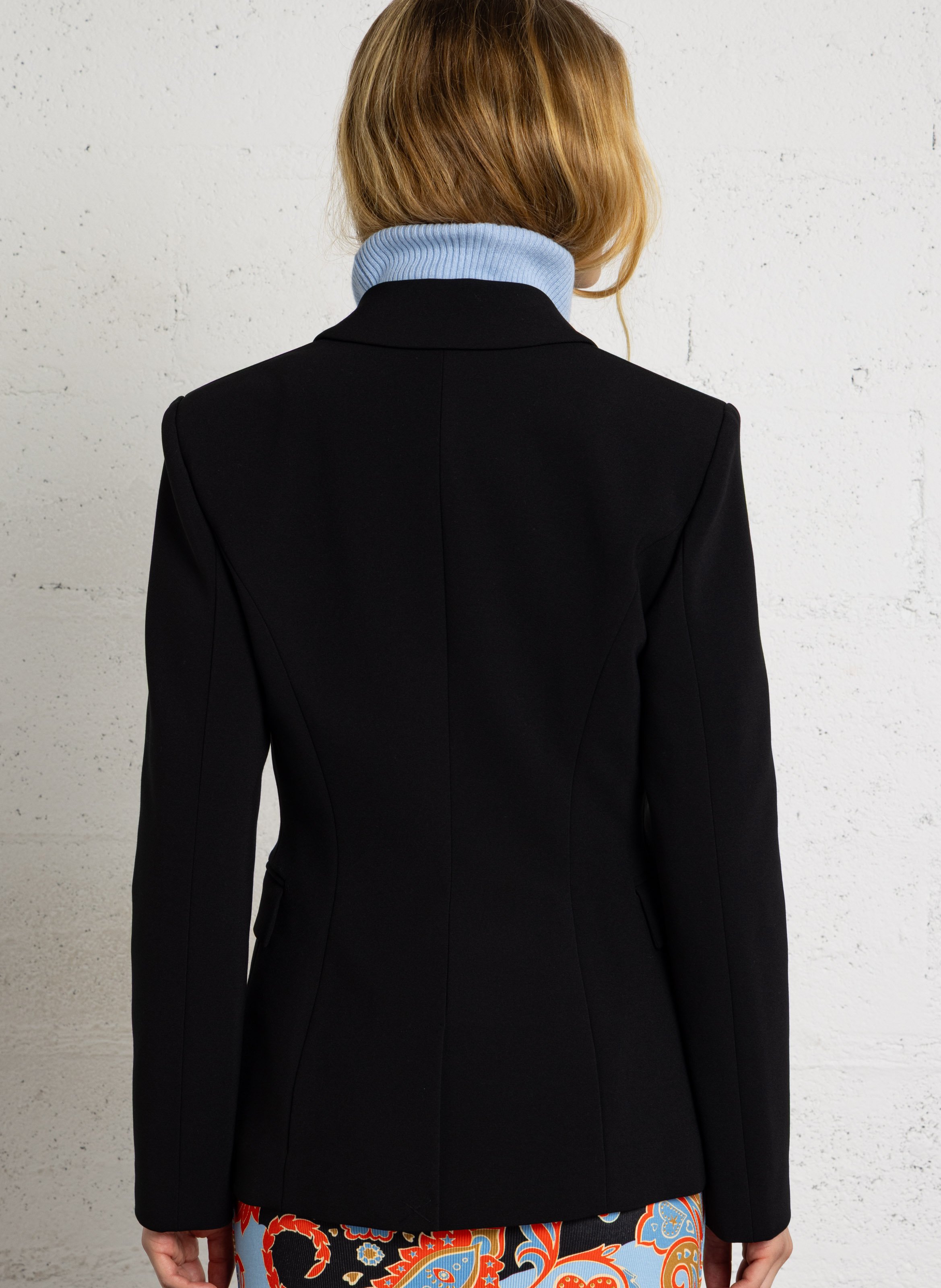 Einfarbiger taillierter Blazer LIU JO Schwarz