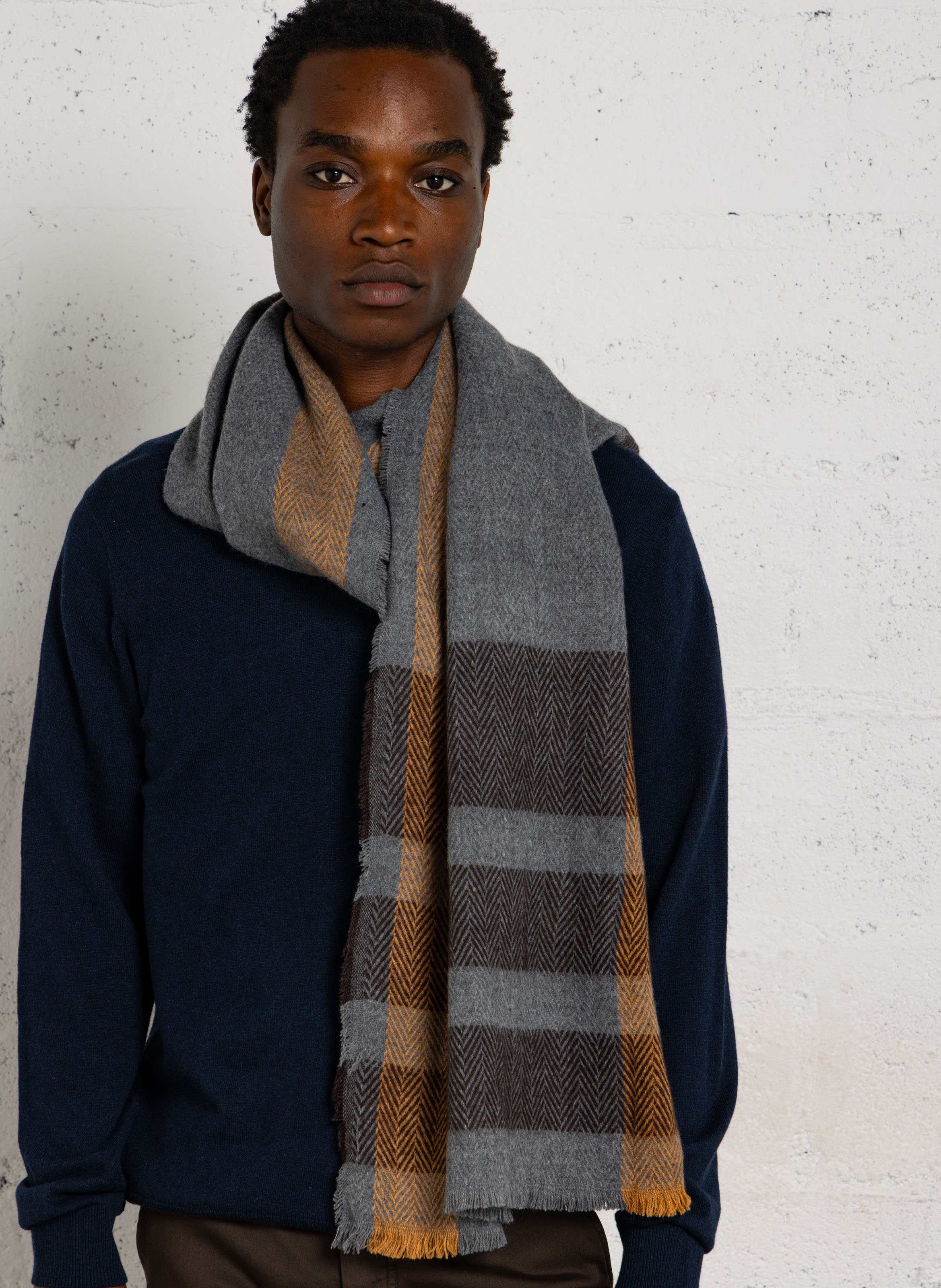 Scarf LE TEMPS DES CERISES Grey