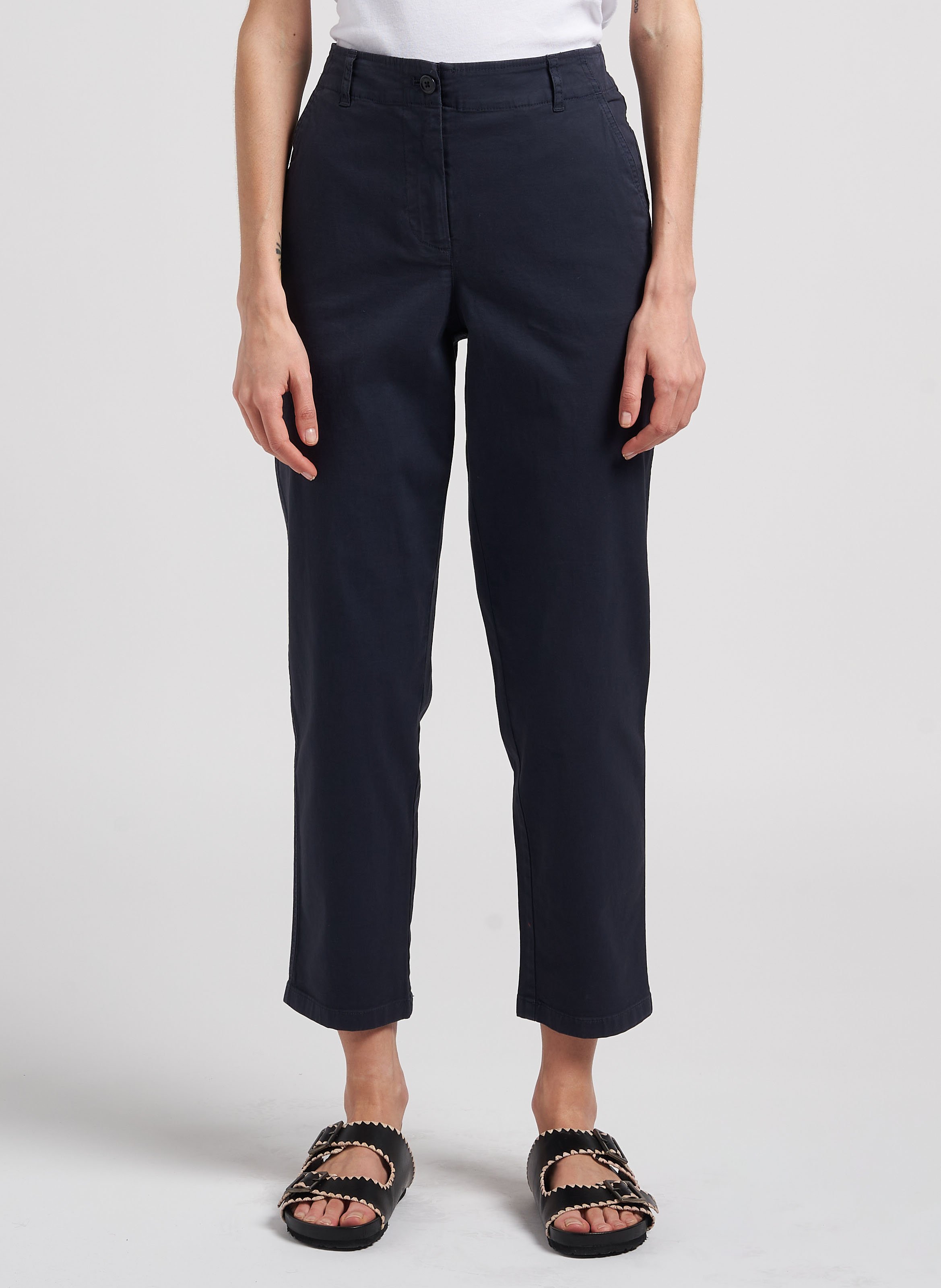 Chinohose aus Stretch-Baumwolle, Slim Fit PENNYBLACK Blau