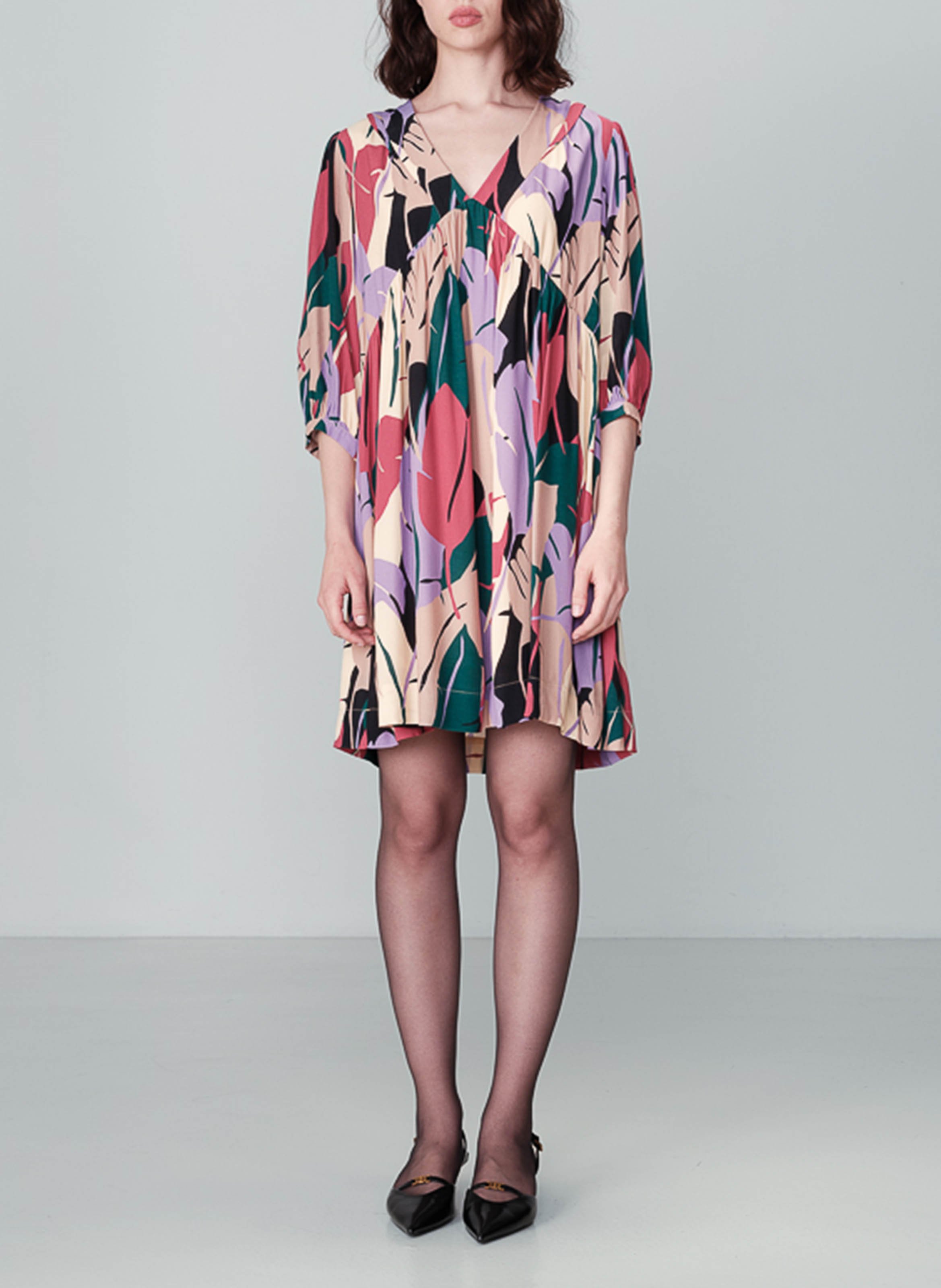 Robe courte baby-doll imprimée GRACE ET MILA Multicolore