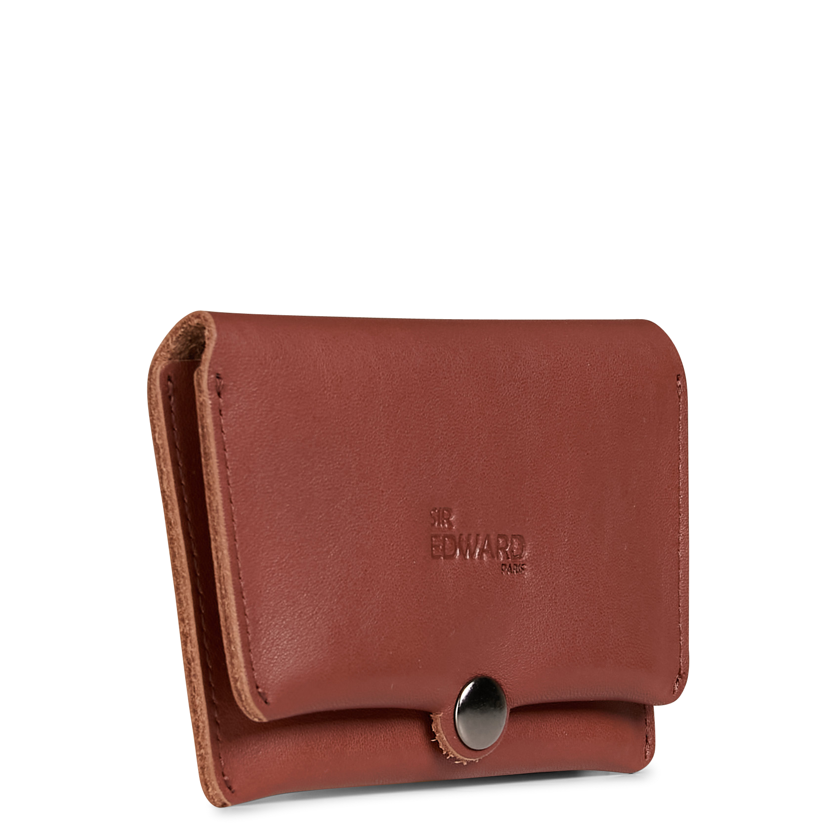 Porte cartes en cuir  SIR EDWARD Marron