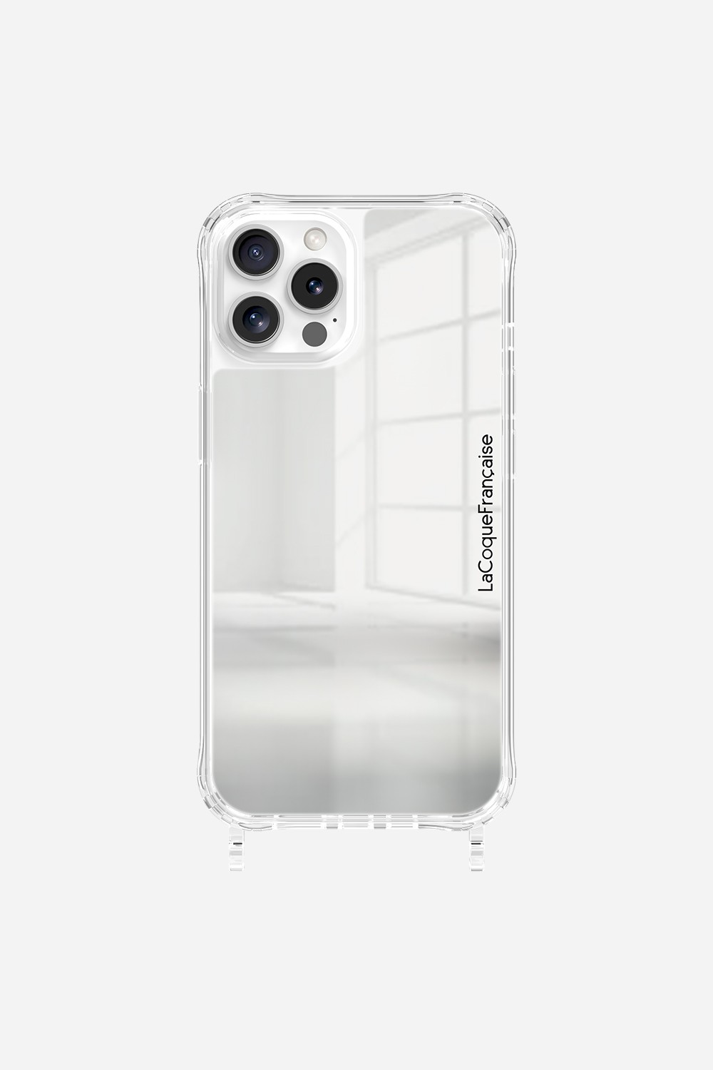 Mirror phone case with rings for iPhone 12 Pro Max LA COQUE FRANCAISE Silver