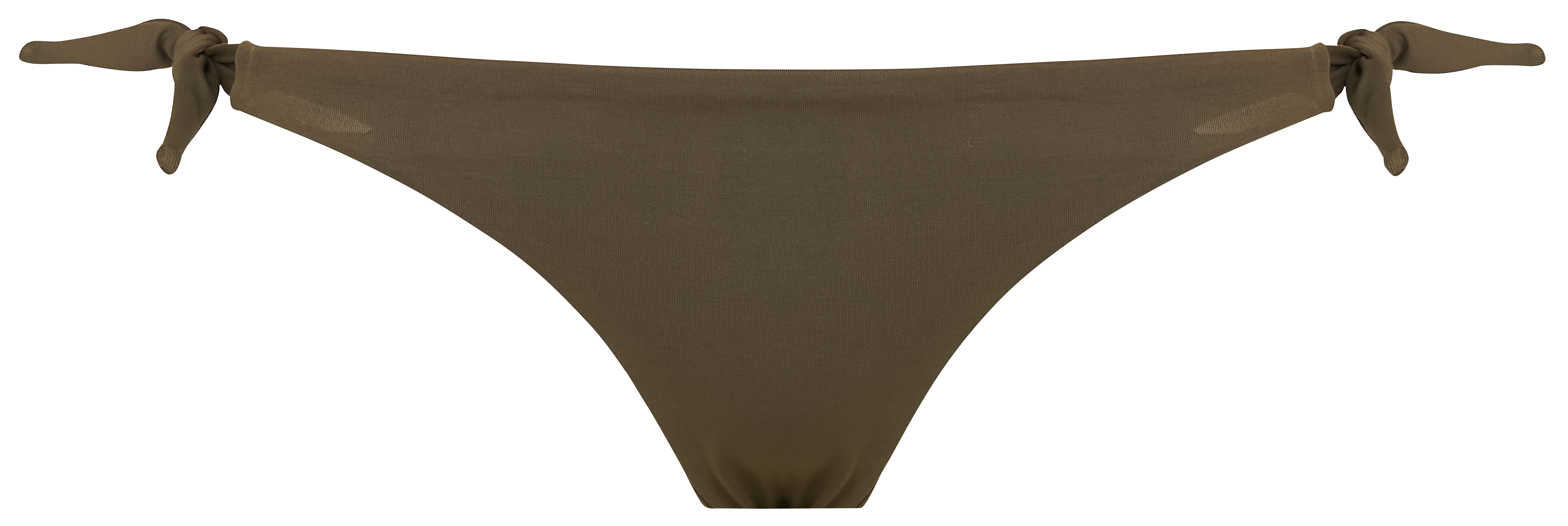 Tie-up bikini bottoms Khaki
