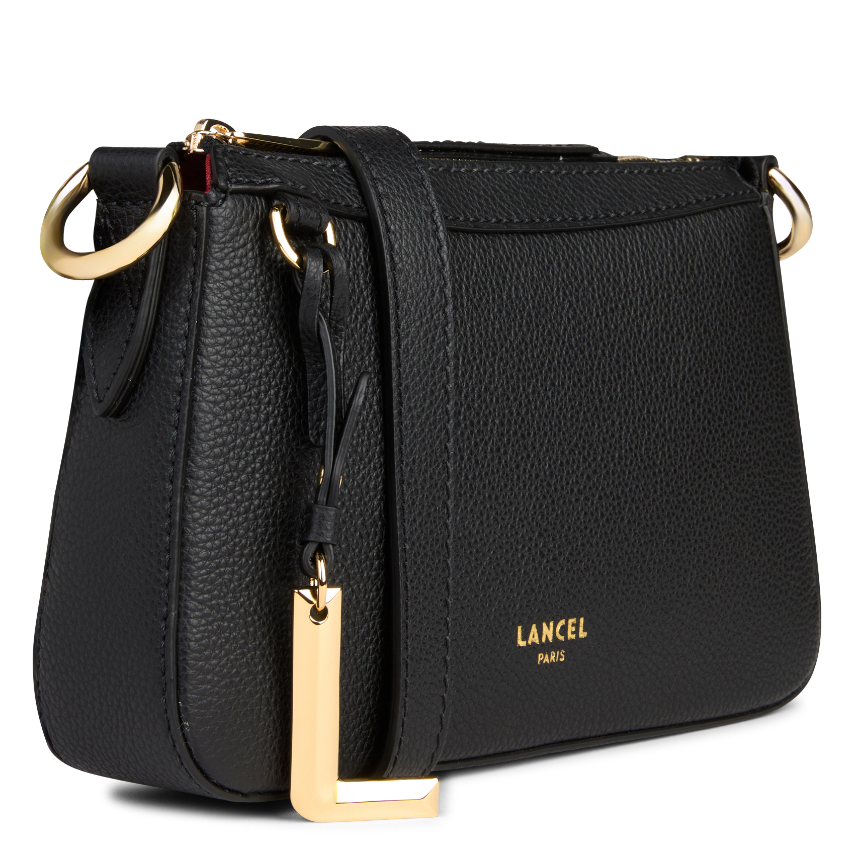 Sac bandoulière en cuir LANCEL Noir