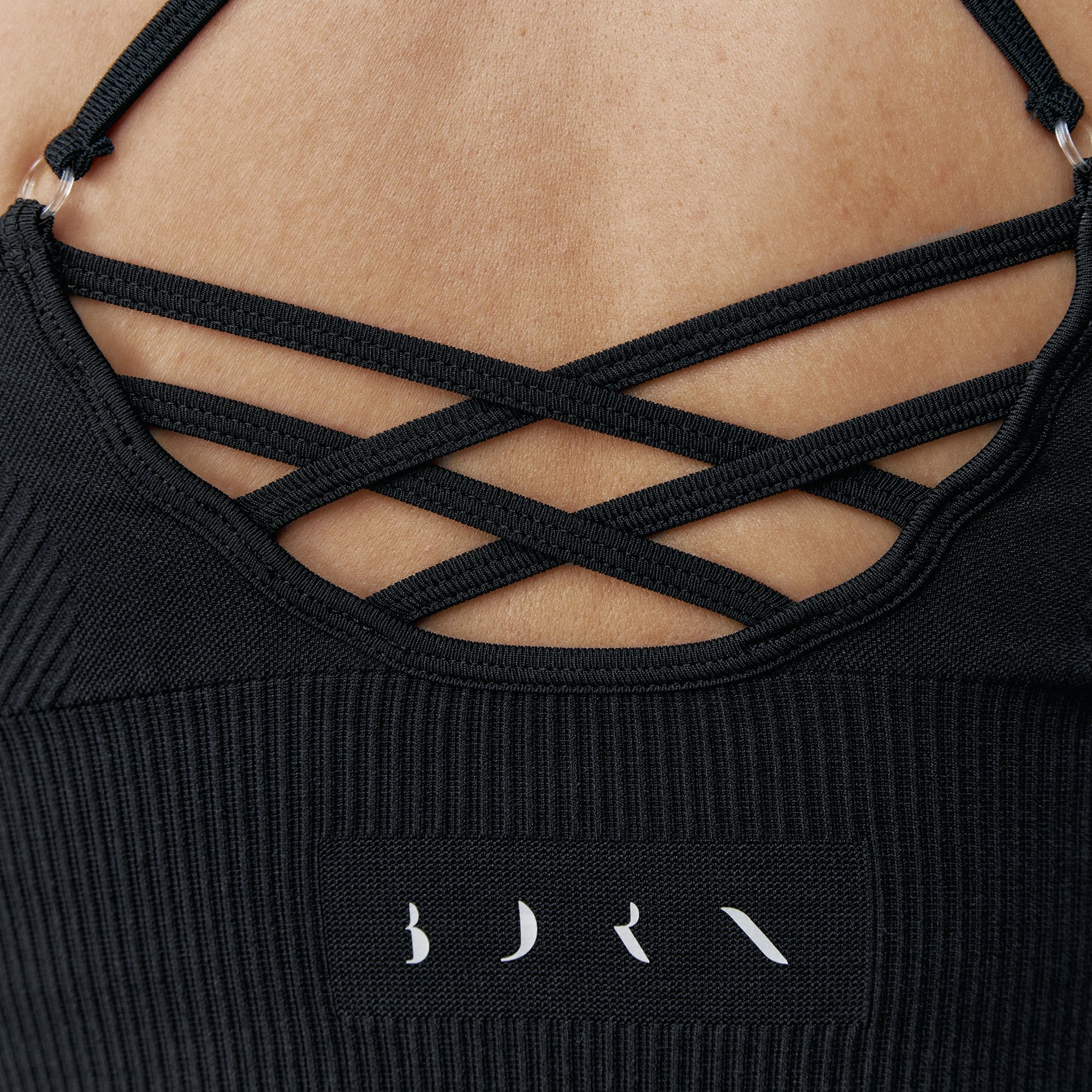 Seamless sports bra with removable padding BORN LIVING YOGA Black