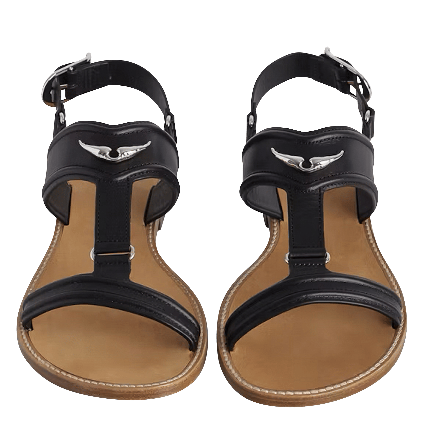 Sandales en cuir ZADIG&VOLTAIRE Noir