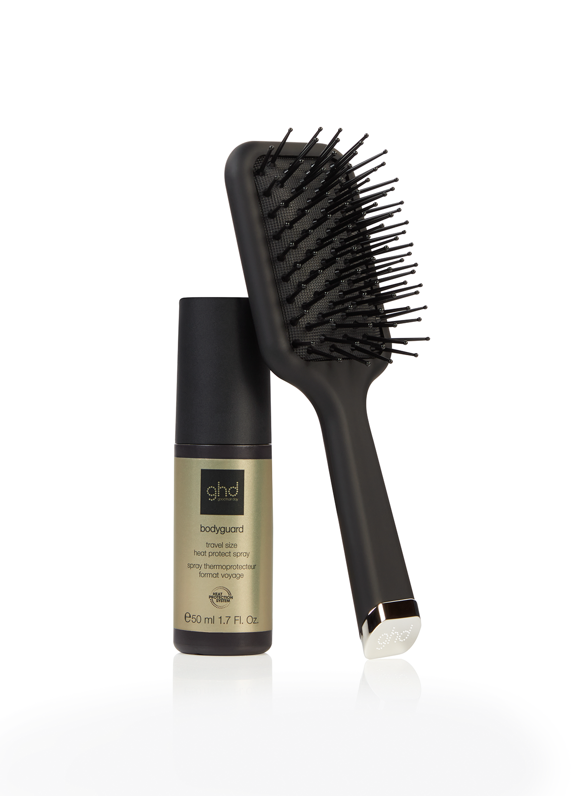 MINI FLAT TRAVEL BRUSH GHD GHD Noir