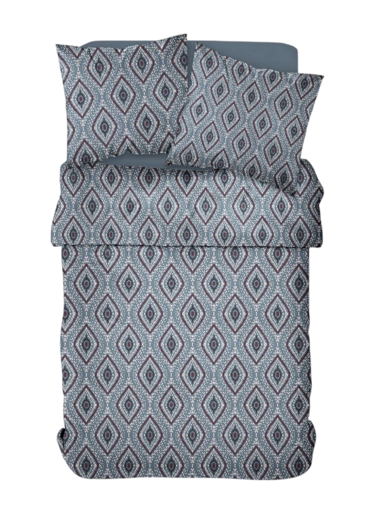 Printed cotton bed set TODAY LINGE DE MAISON Blue