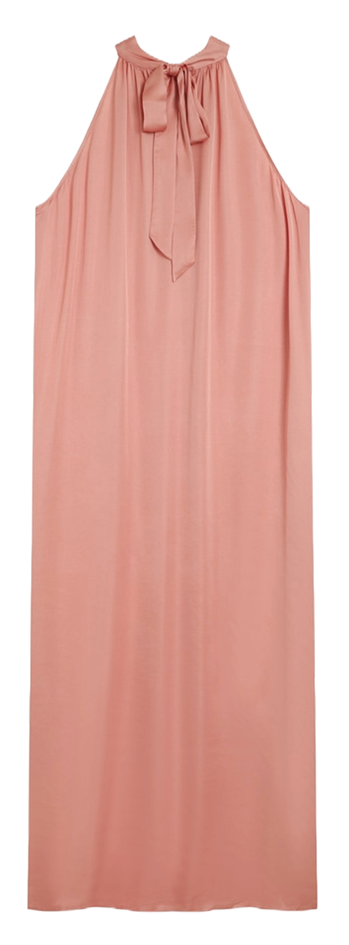 Robe longue col montant GRACE ET MILA Rose