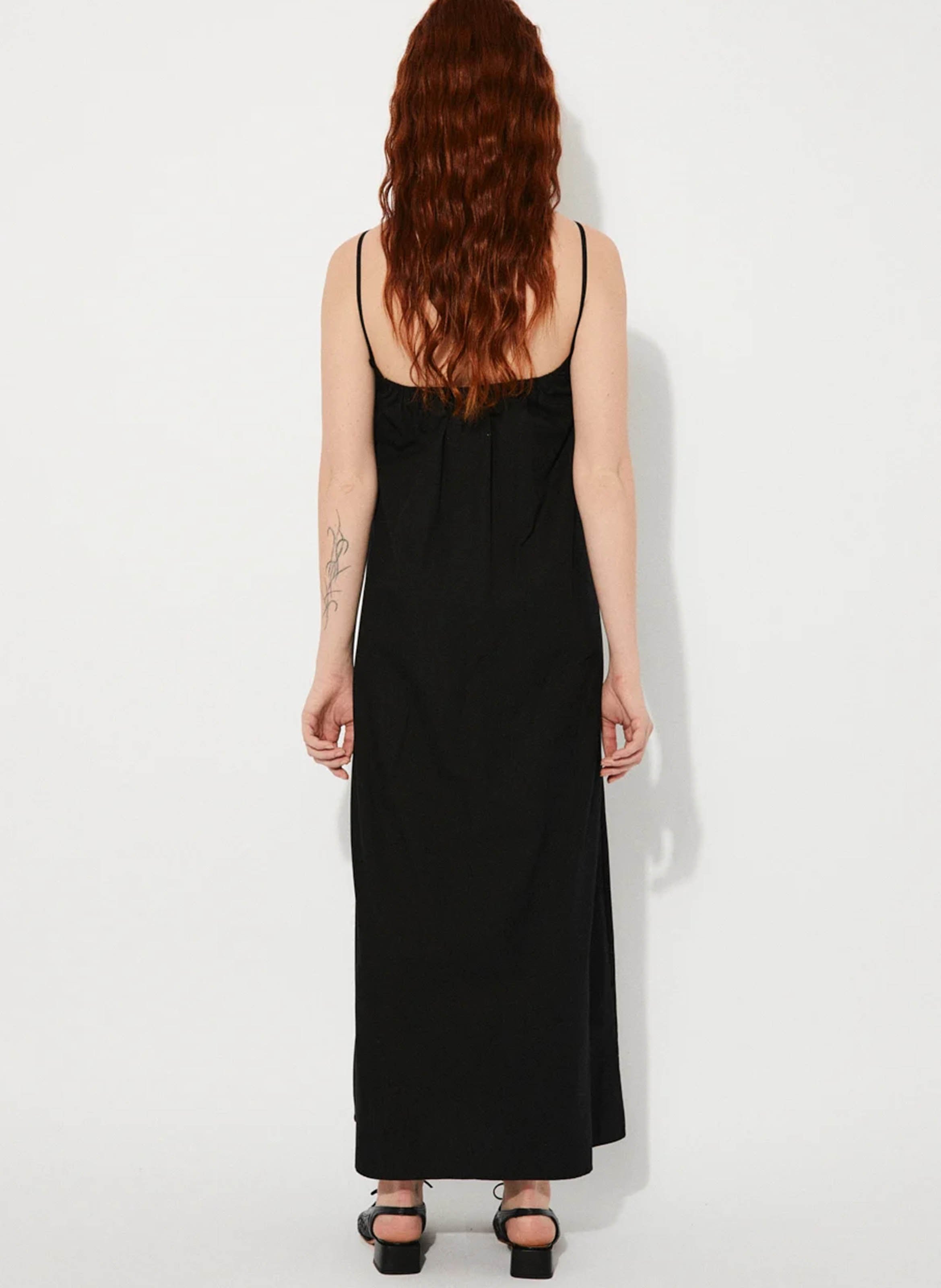 Robe longue en coton bio RITA ROW Noir