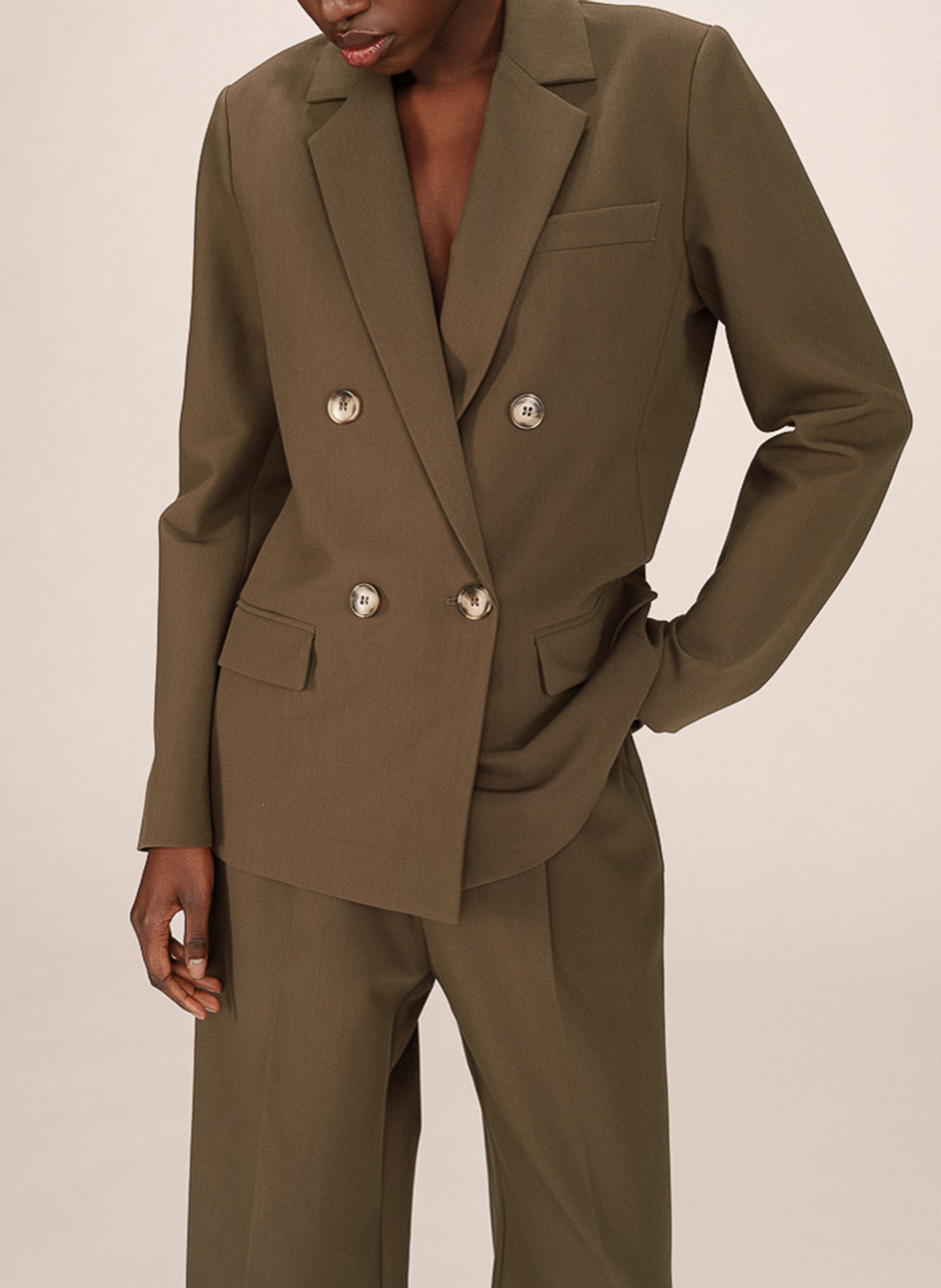 Loose-fit suit jacket GRACE ET MILA Green