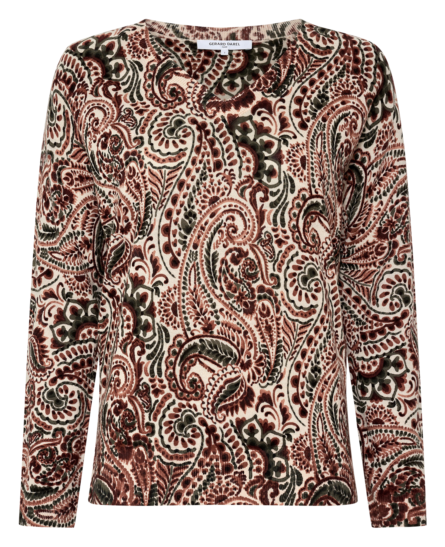 Mouwloze, wollen trui GERARD DAREL Beige