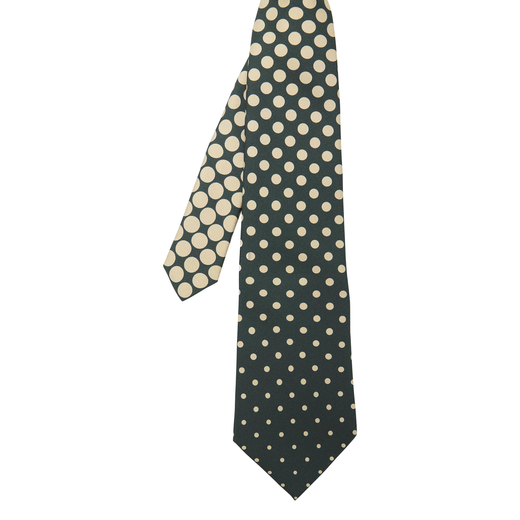 Punkte Seidenkrawatte TARA JARMON Grun