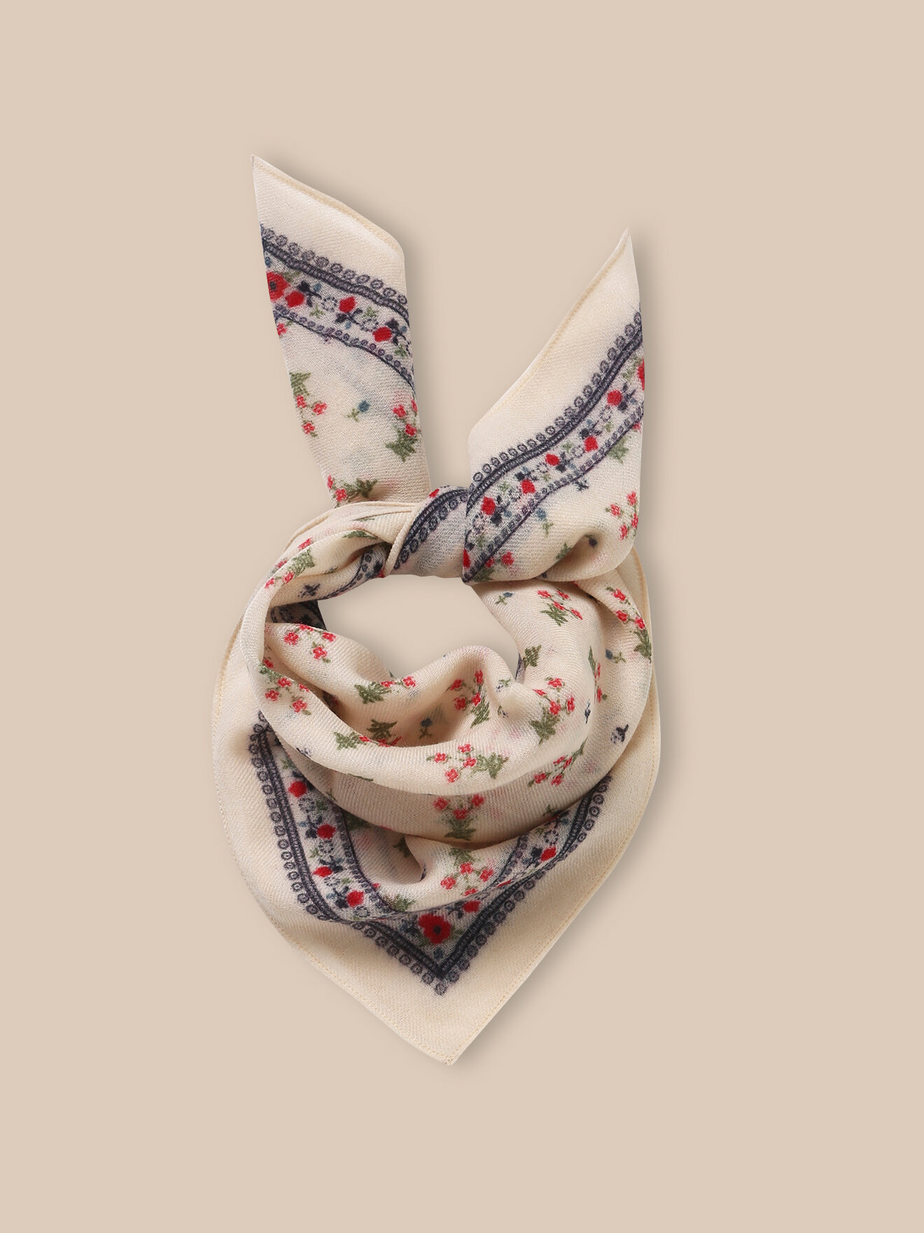 Wool gauze bud scarf CYRILLUS