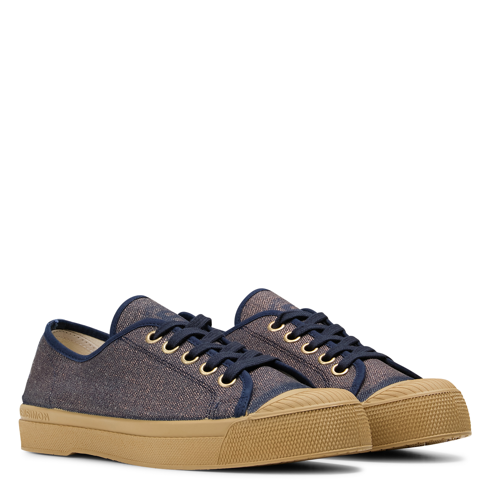 Baskets basses en coton BENSIMON Bleu