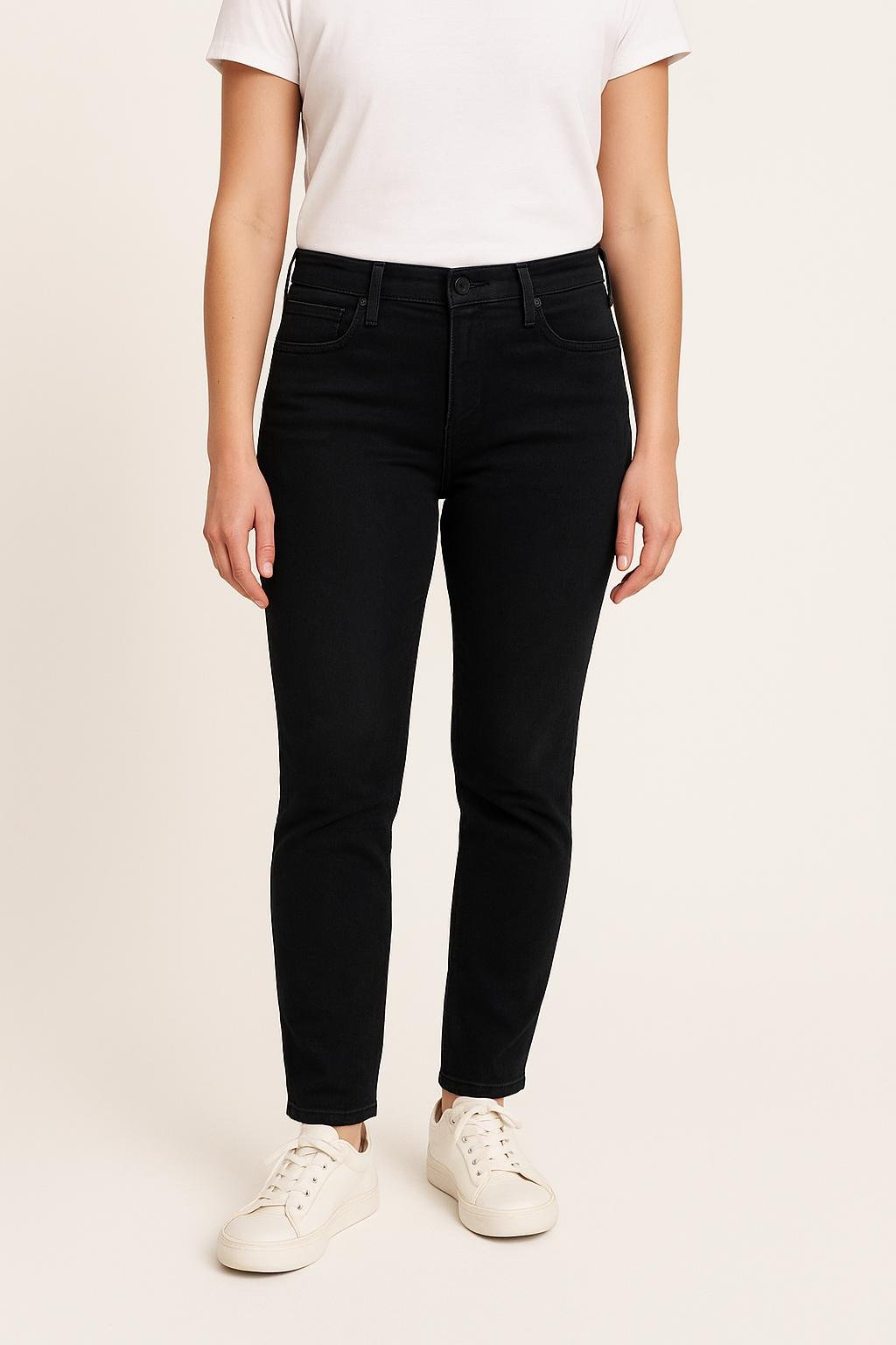 Cropped slim jeans with studs LEVI'S - Seconde main Black
