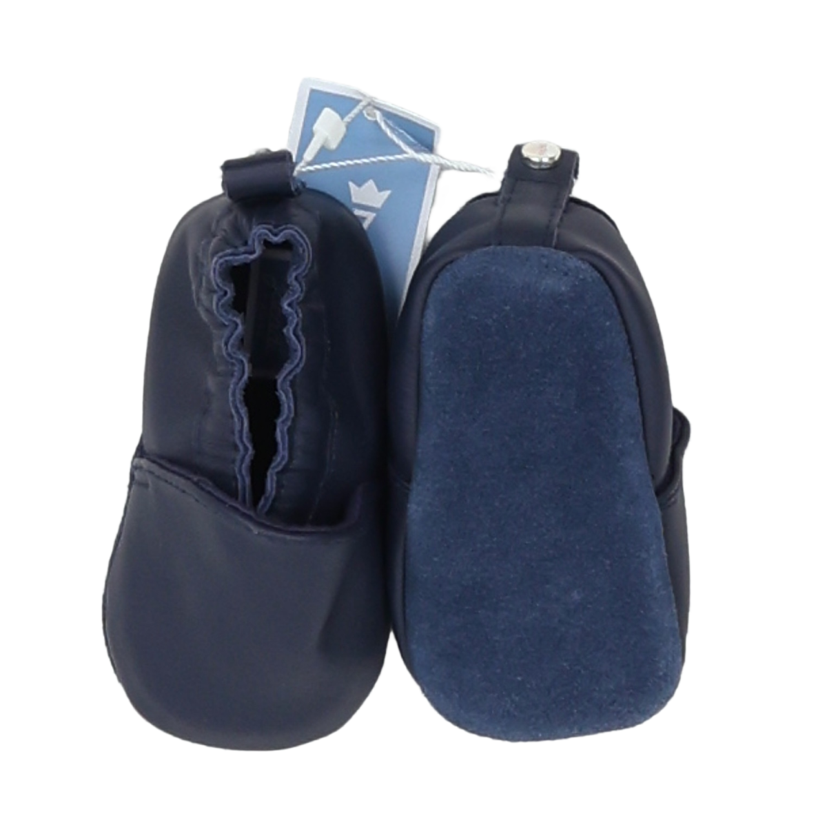 Blue baby booties - 19 JACADI - Seconde Main Blue