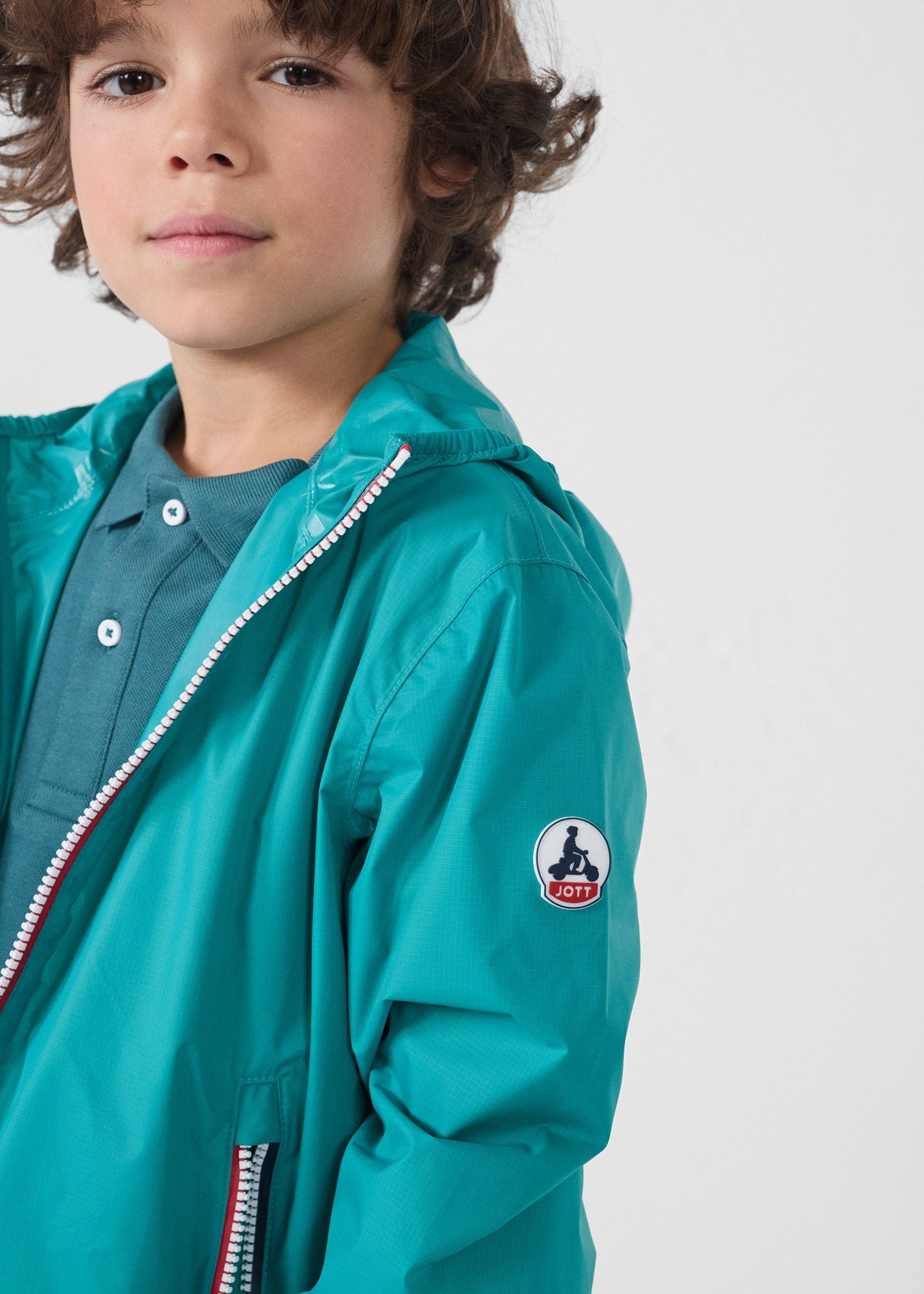 Packable kids raincoat Corrie JOTT Green
