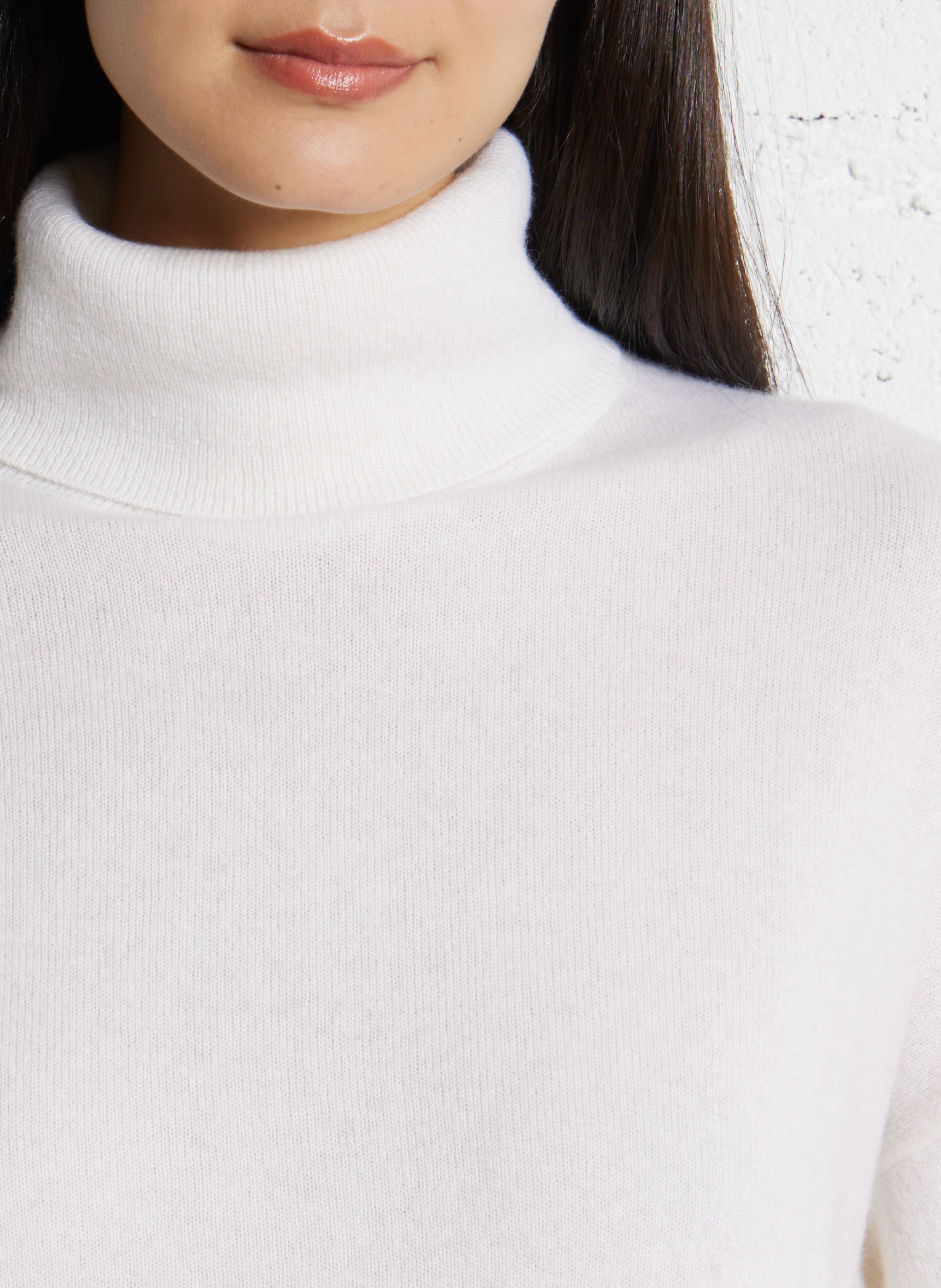 Oversized cashmere turtleneck sweater SUD EXPRESS White