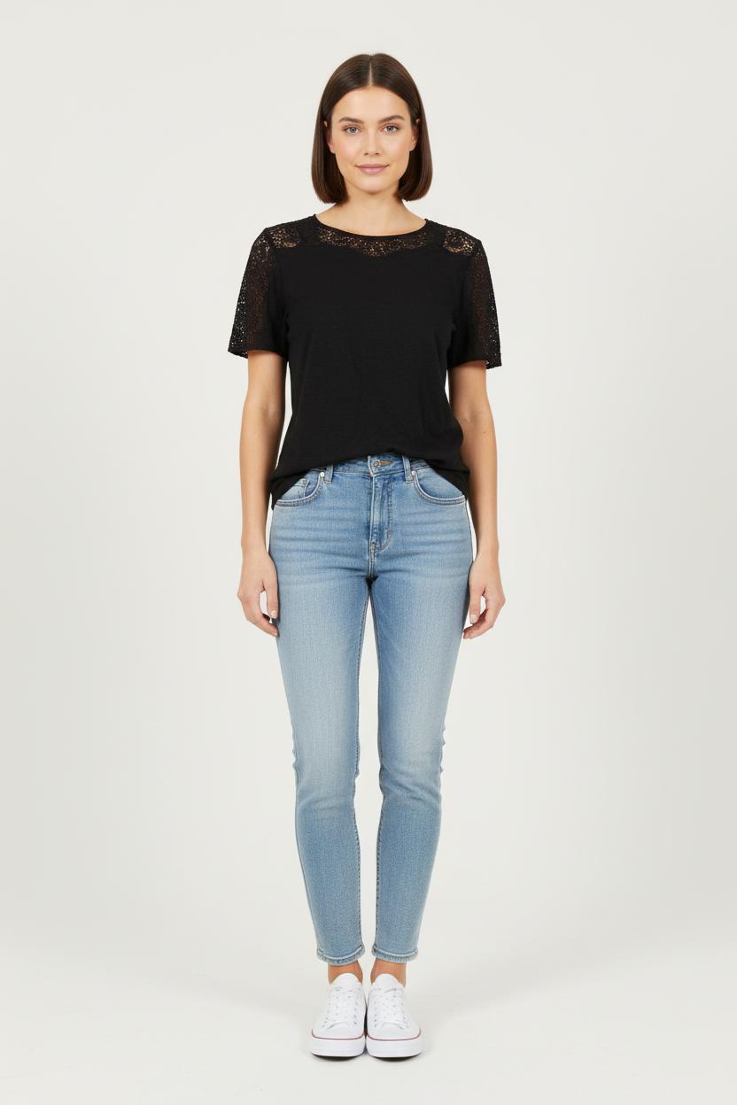 Tommy Badge T-shirt SEZANE - Seconde main Black