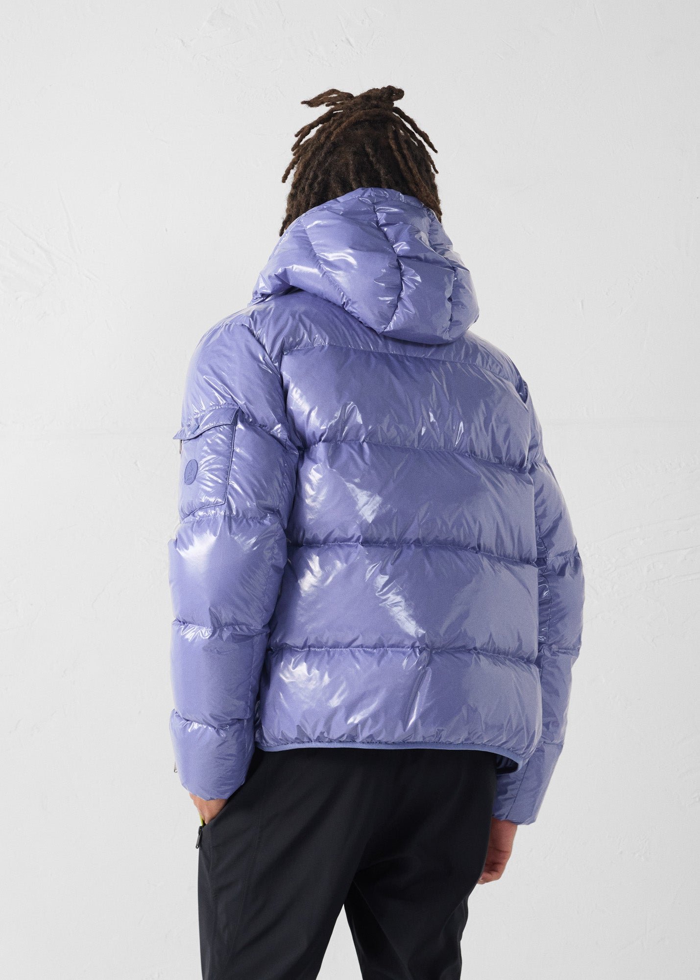 Java lacquered hooded parka for extreme cold JOTT Pink