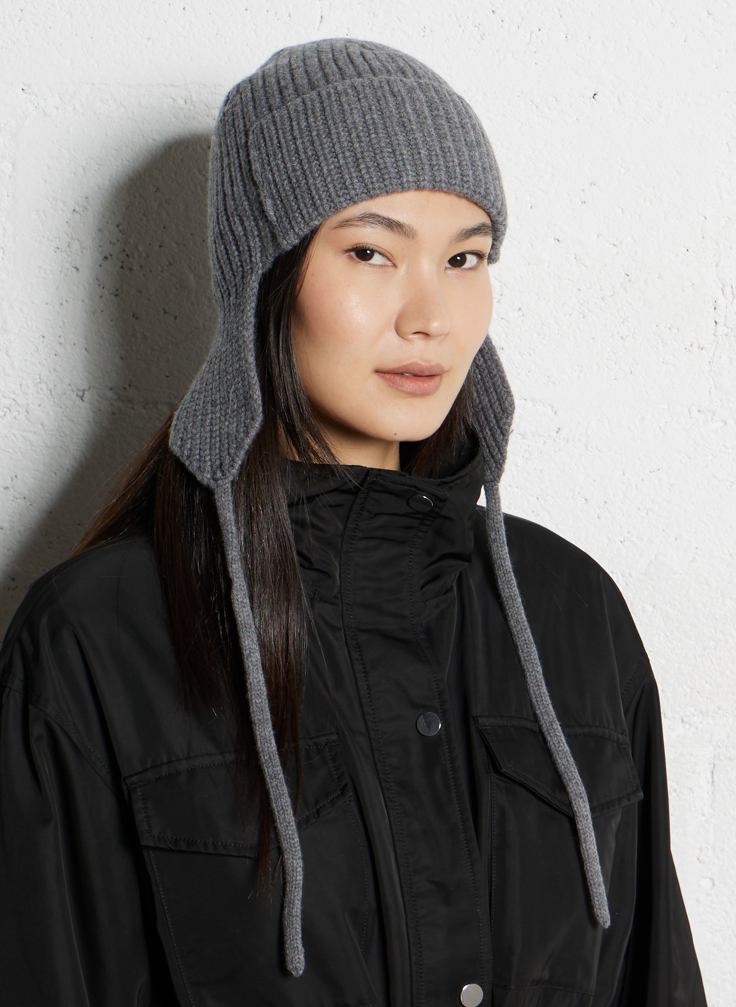 Bonnet en laine BERENICE Gris