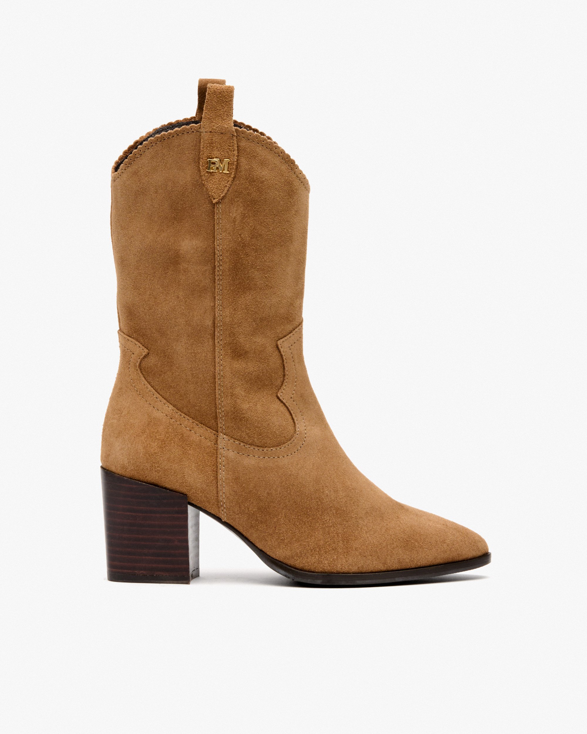 Brown suede cowboy boots PEDRO MIRALLES Brown