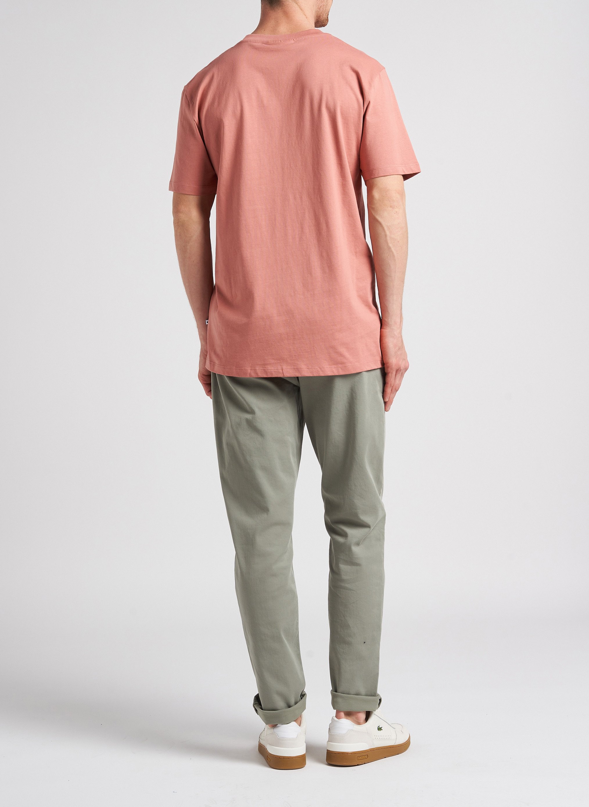 Straight-leg organic cotton-blend pants MINIMUM Khaki