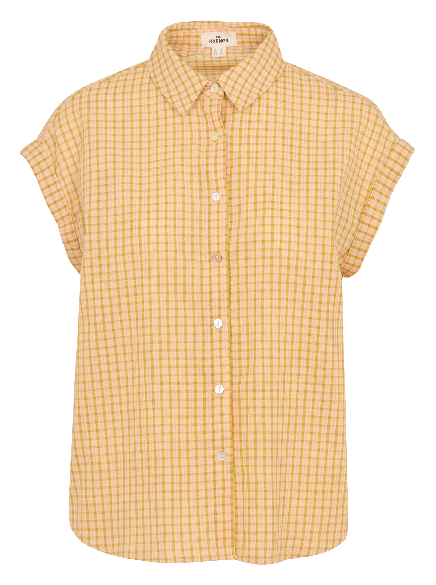 Chemise droite col classique en coton imprimé THE KORNER Multicolore