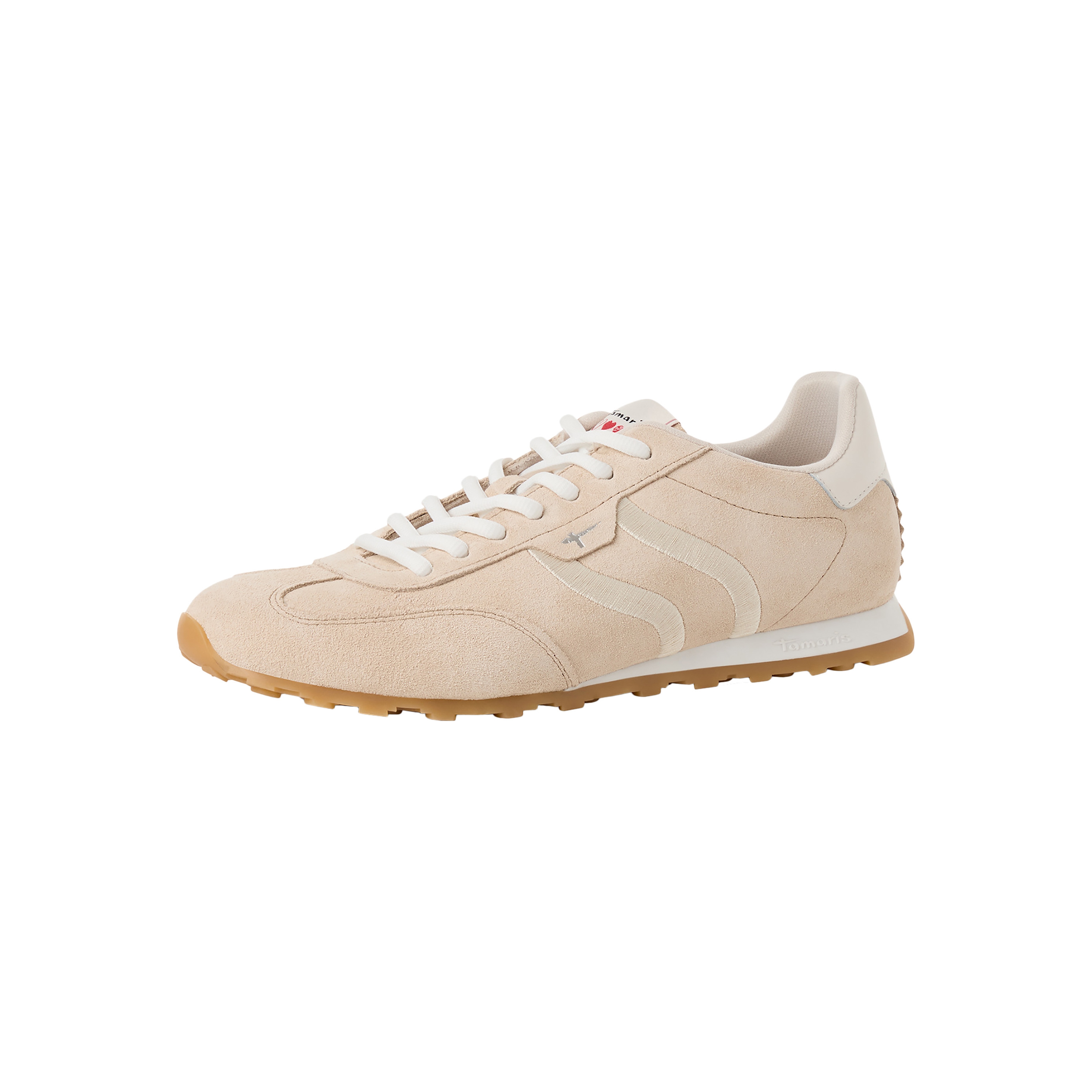 Leather trainers Beige