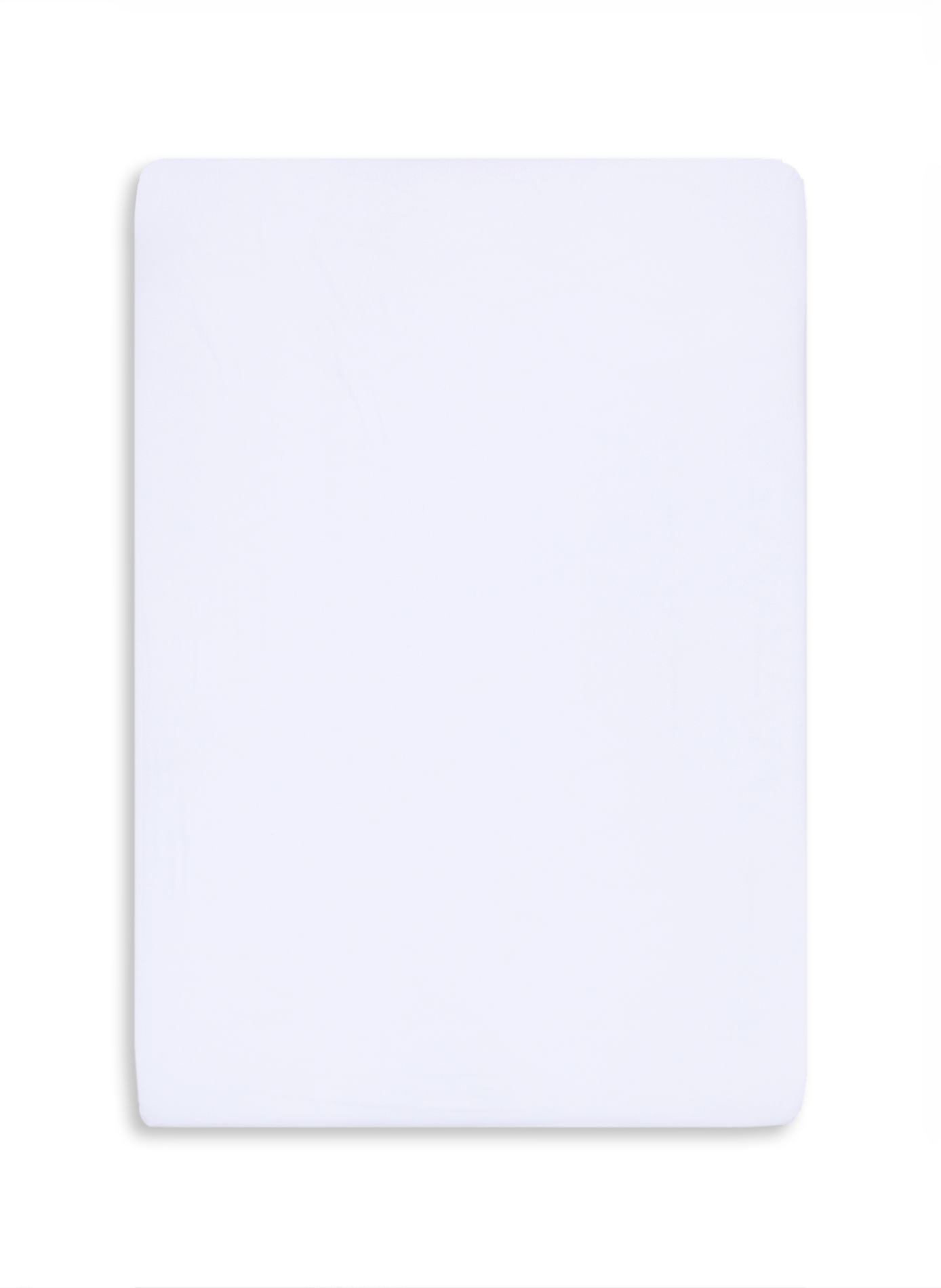 Cotton fitted sheet AU PRINTEMPS PARIS MAISON White