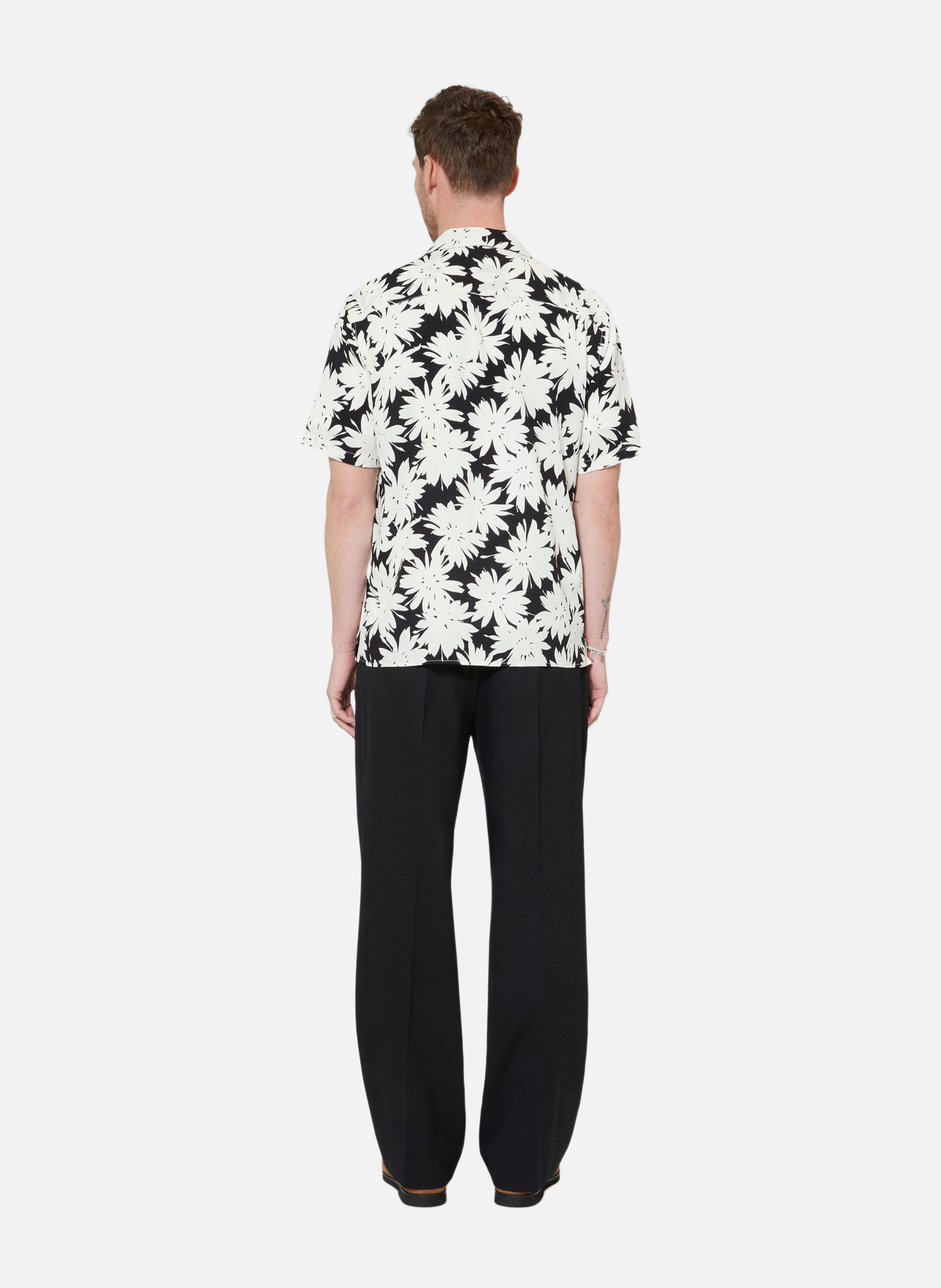 Short-sleeve floral print shirt THE KOOPLES Black