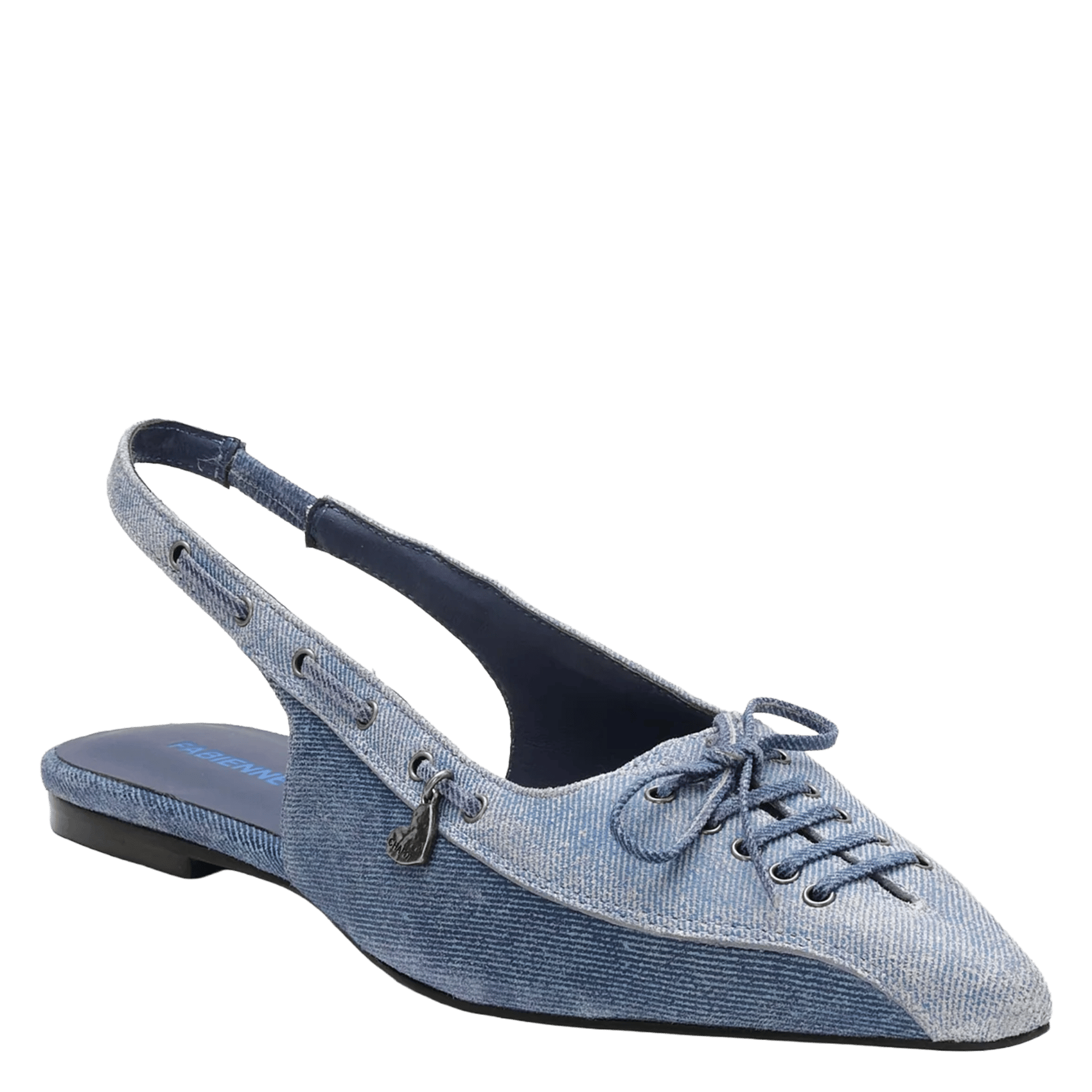 Slingbacks in denim - Slingbacks in denim FABIENNE CHAPOT Blu