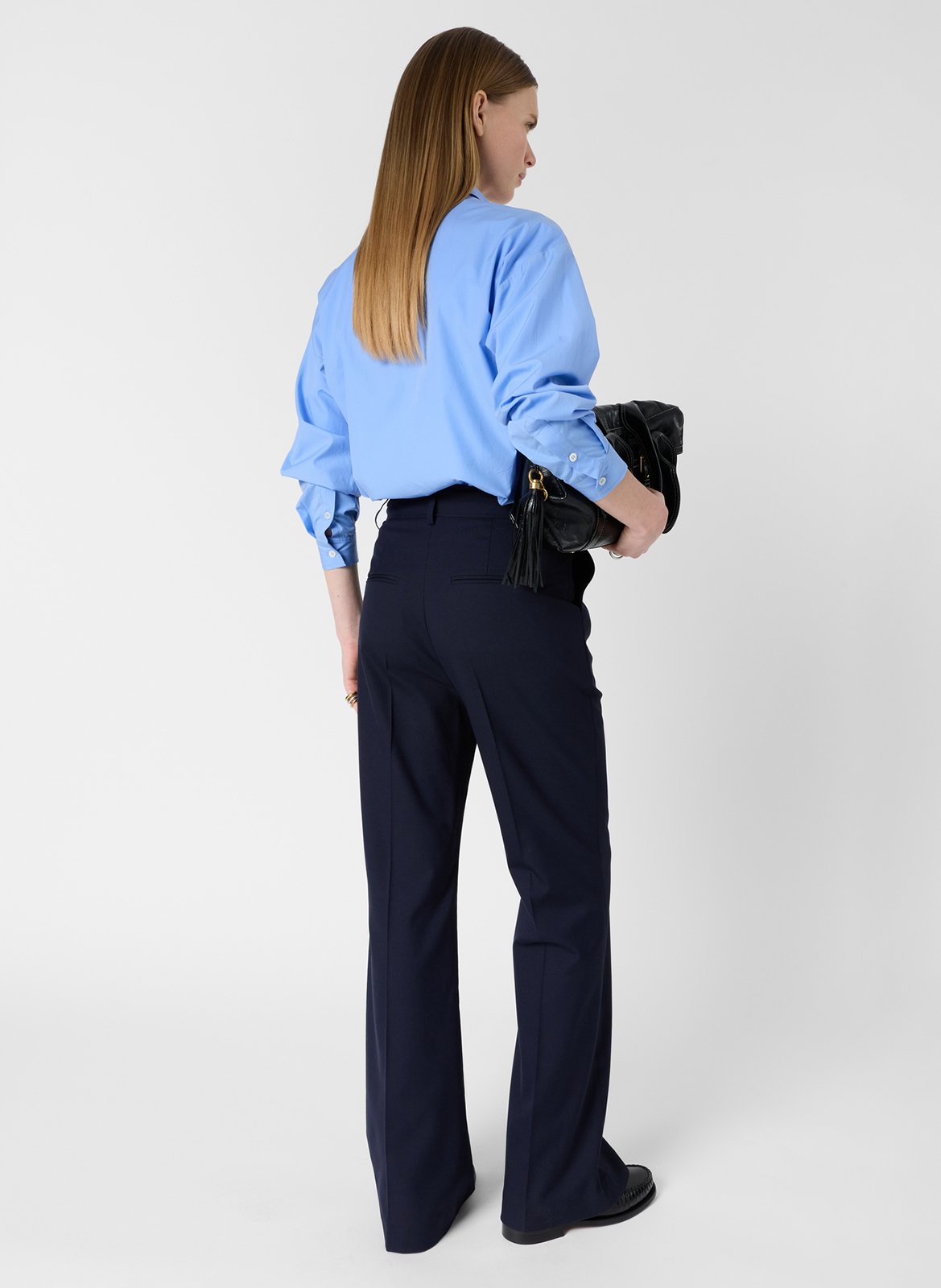 Pantalon évasé taille haute GERARD DAREL Bleu
