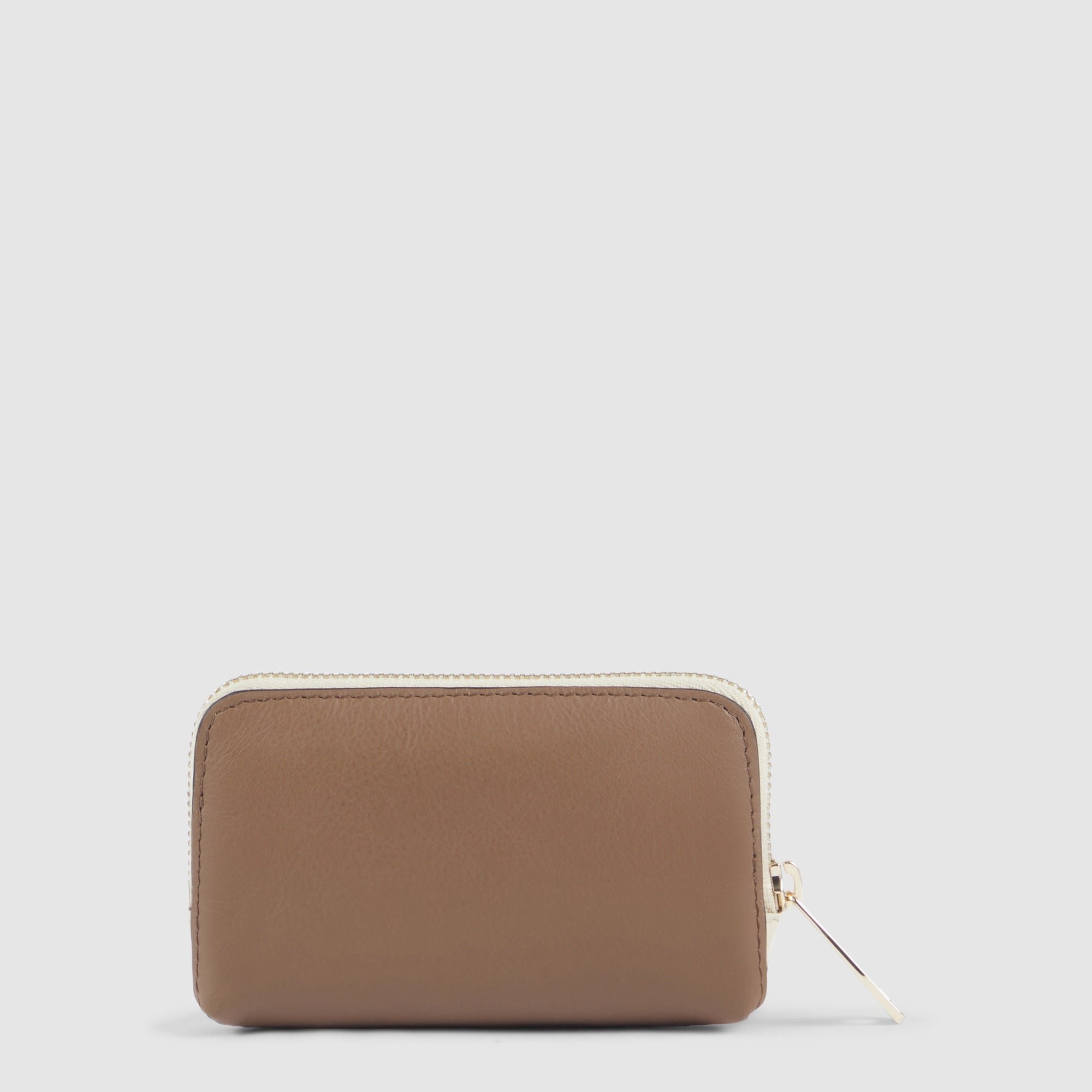 Leather key case Beige