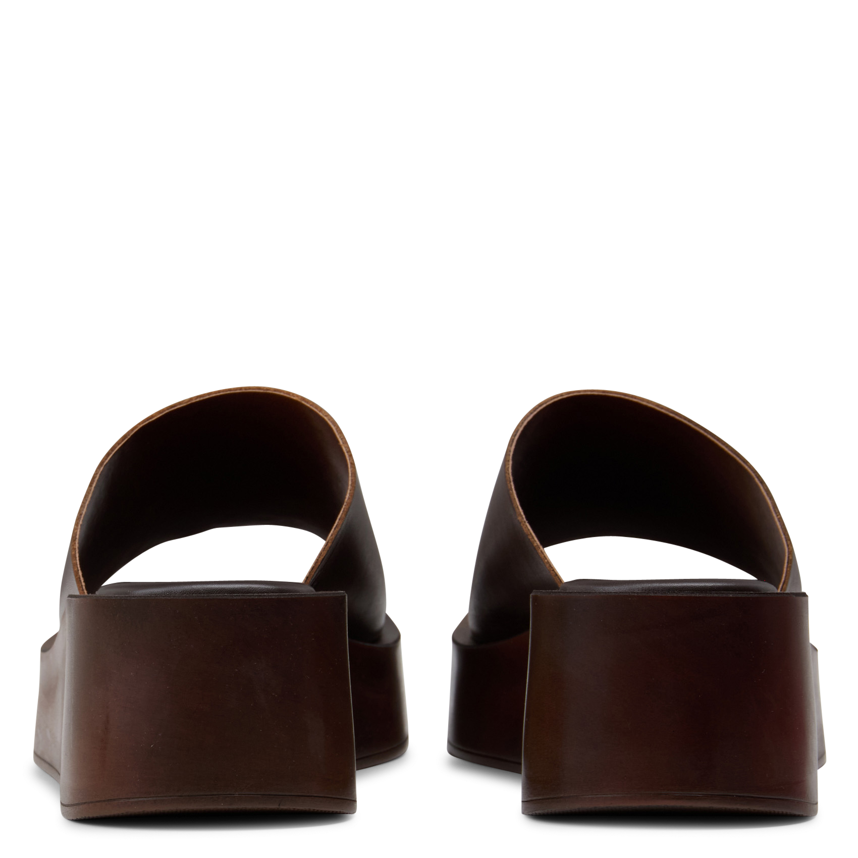 Fabia leather wedge sandals JB MARTIN Brown