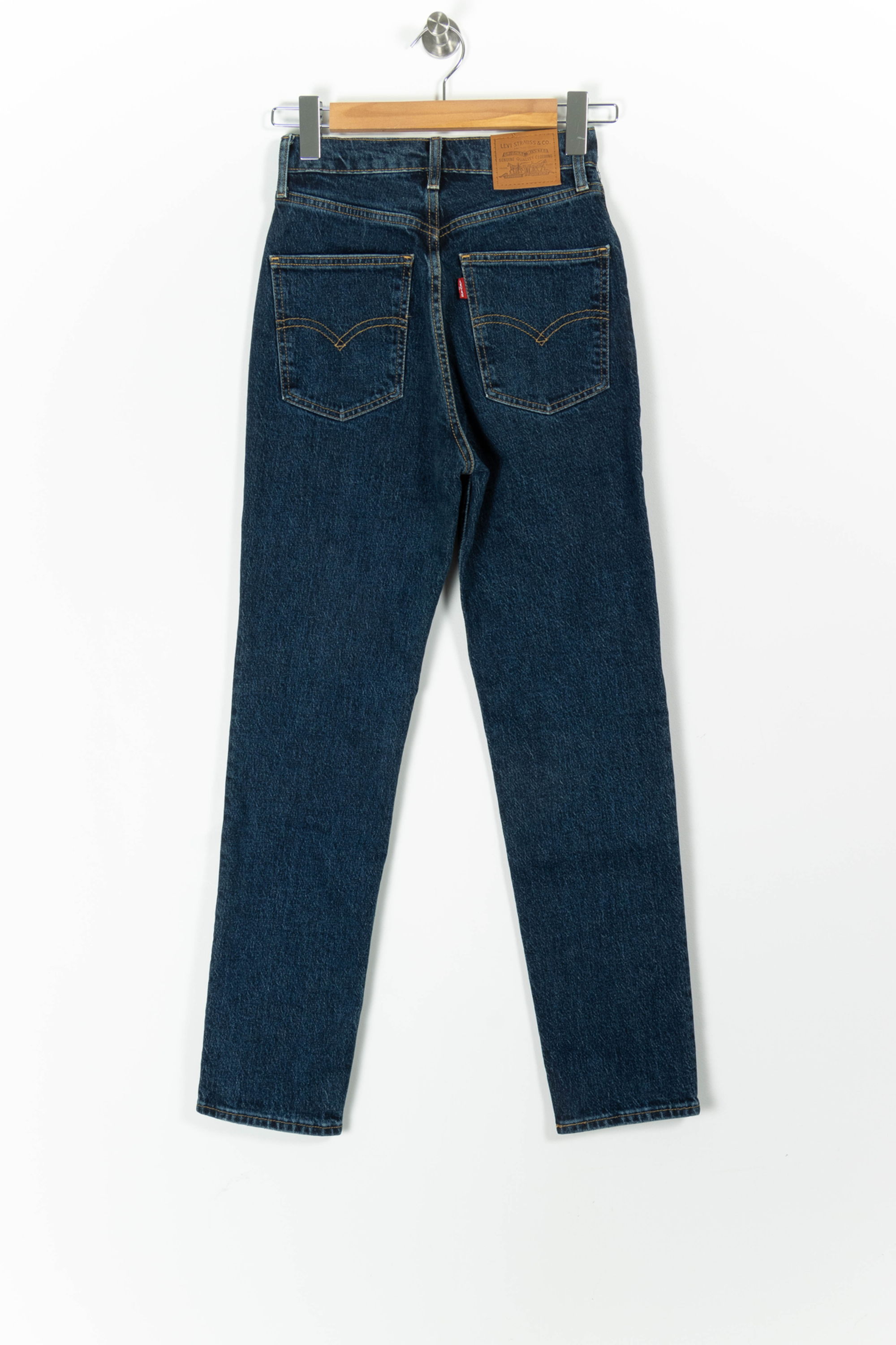 Cropped slim jeans with studs LEVI'S - Seconde main Blue